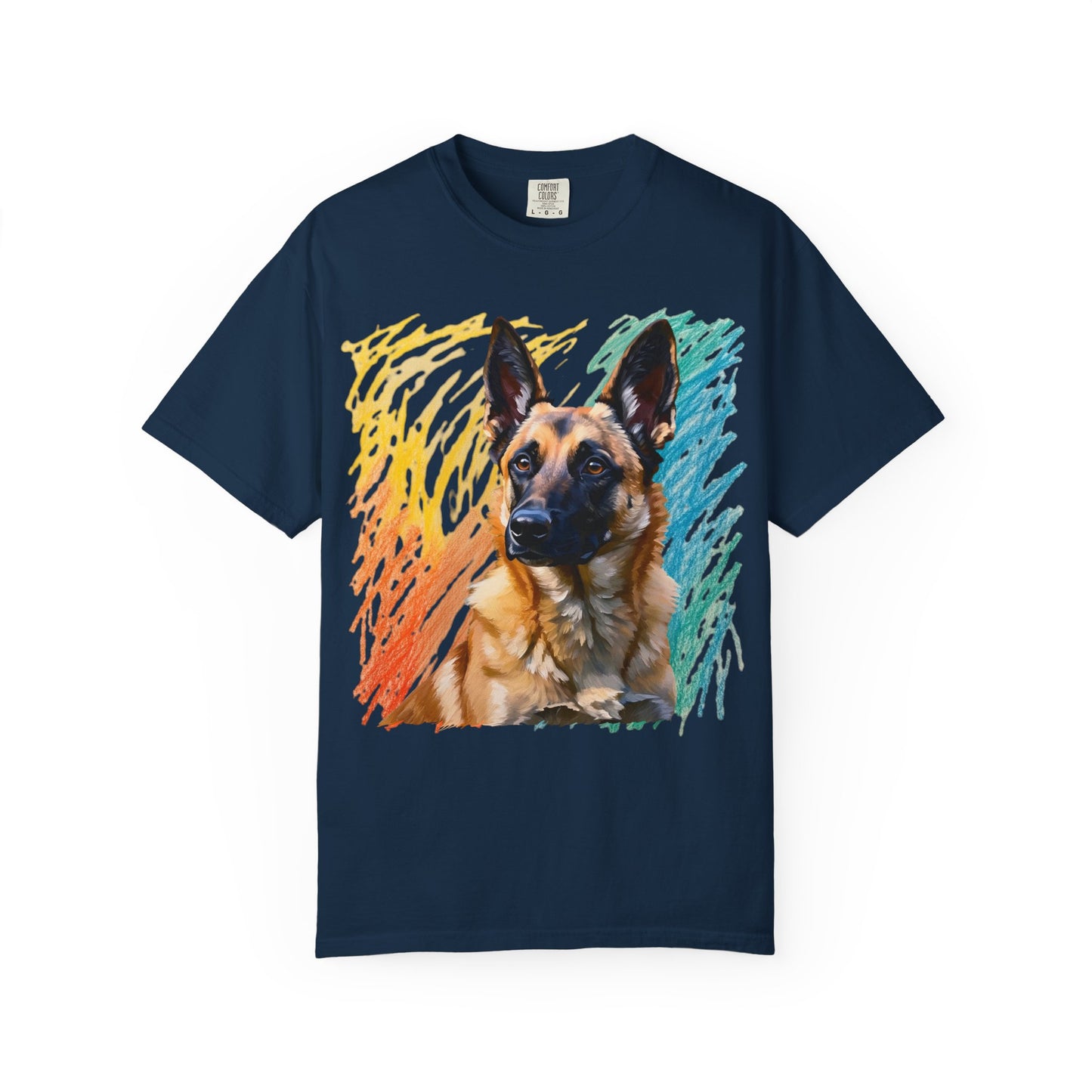 Colorful Dog Art Unisex T-shirt, Pet Lover Gift, Animal Lover Tee, Dog Lover Apparel, Vibrant Graphic Shirt