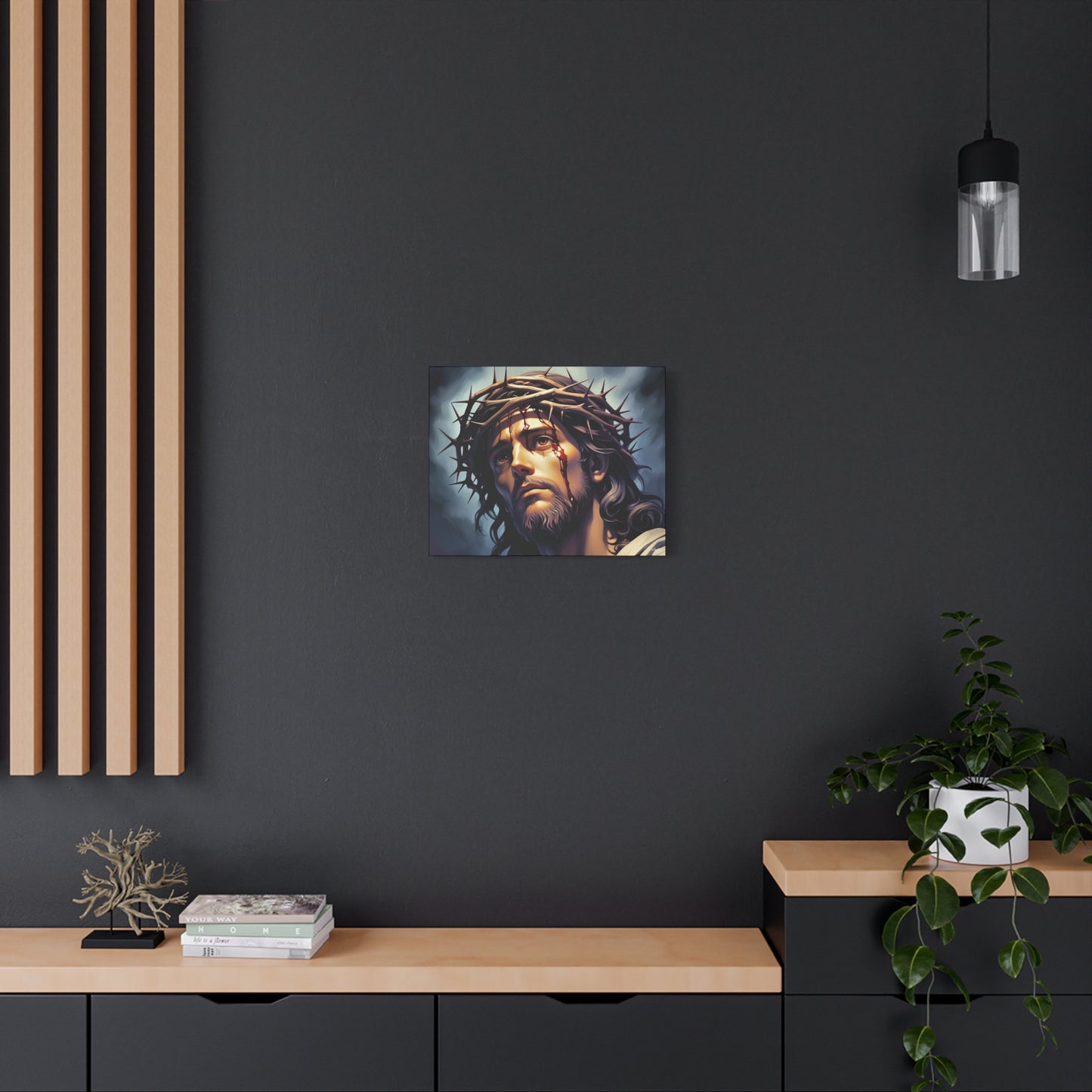 Religious Art Print Canvas, Inspirational Wall Decor, Christian Home Decor, Jesus Art, Gift for Faith-Based Celebrations