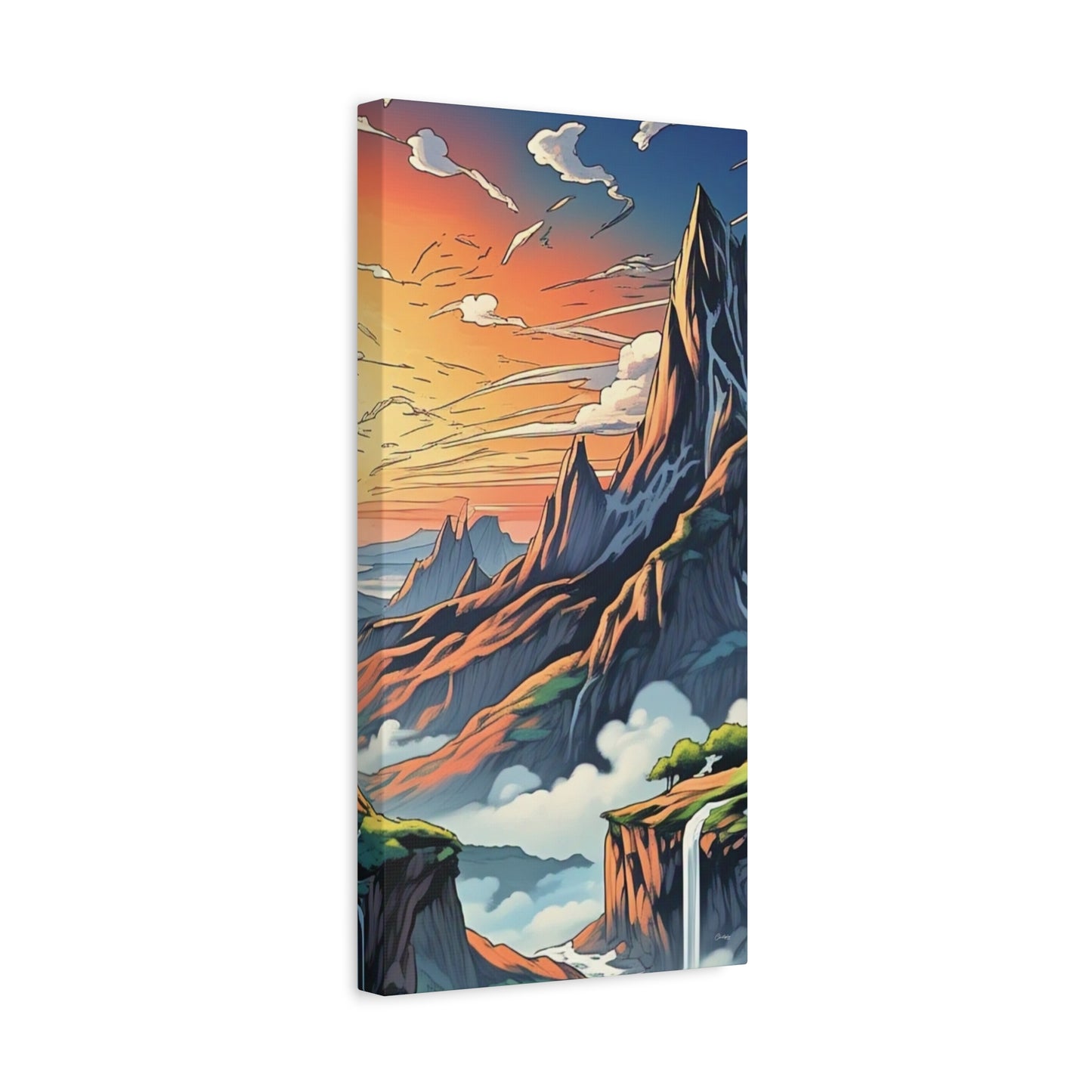 Stretched Canvas Art Print, Mountain Sunrise Landscape Decor, Wall Art for Home, Gift for Nature Lovers, Perfect for Living Room, [...]