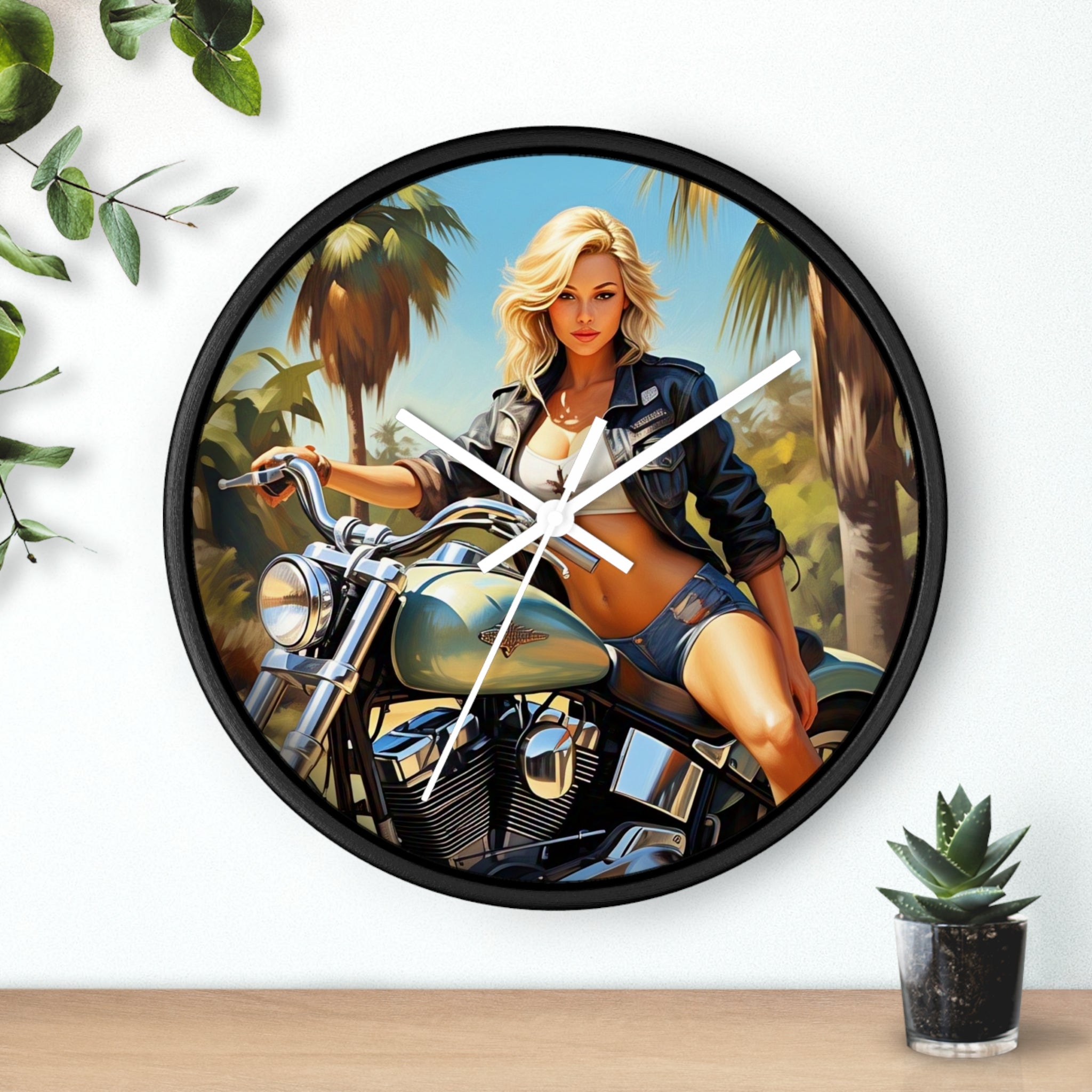Vintage Motorcycle Wall Clock - Retro Biker Decor, Unique Gift for Motorcycle Lovers, Mech Room Decor, Stylish Home Accessory, Perfect [...]