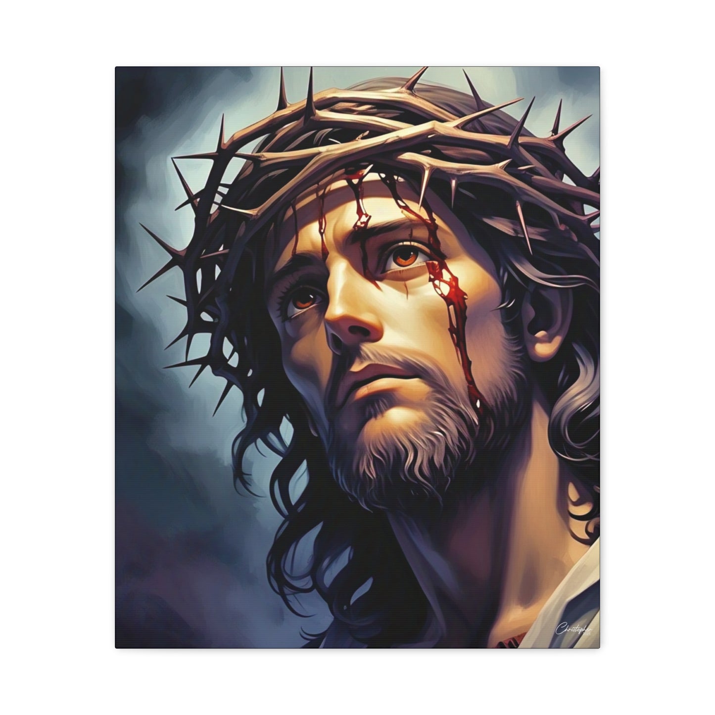 Religious Art Print Canvas, Inspirational Wall Decor, Christian Home Decor, Jesus Art, Gift for Faith-Based Celebrations