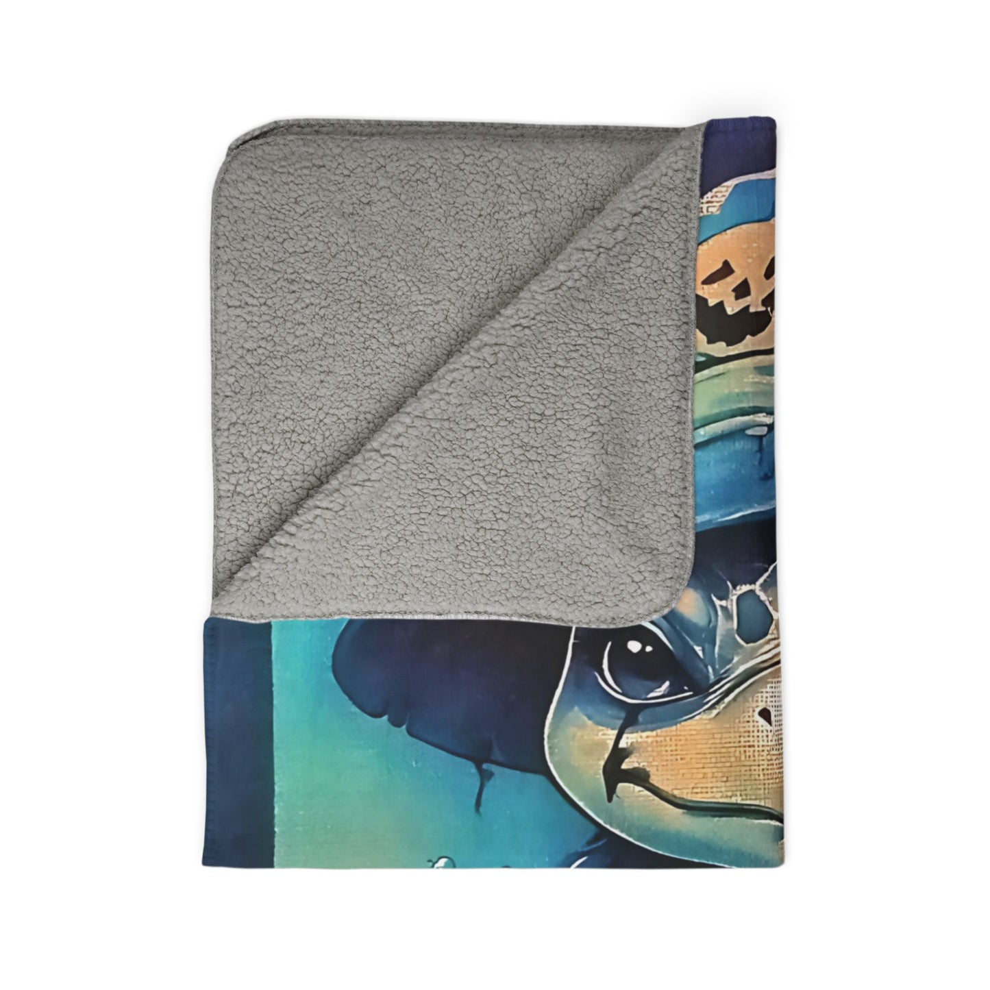 Original Laser Engraved Art ,Fleece Sherpa Blanket