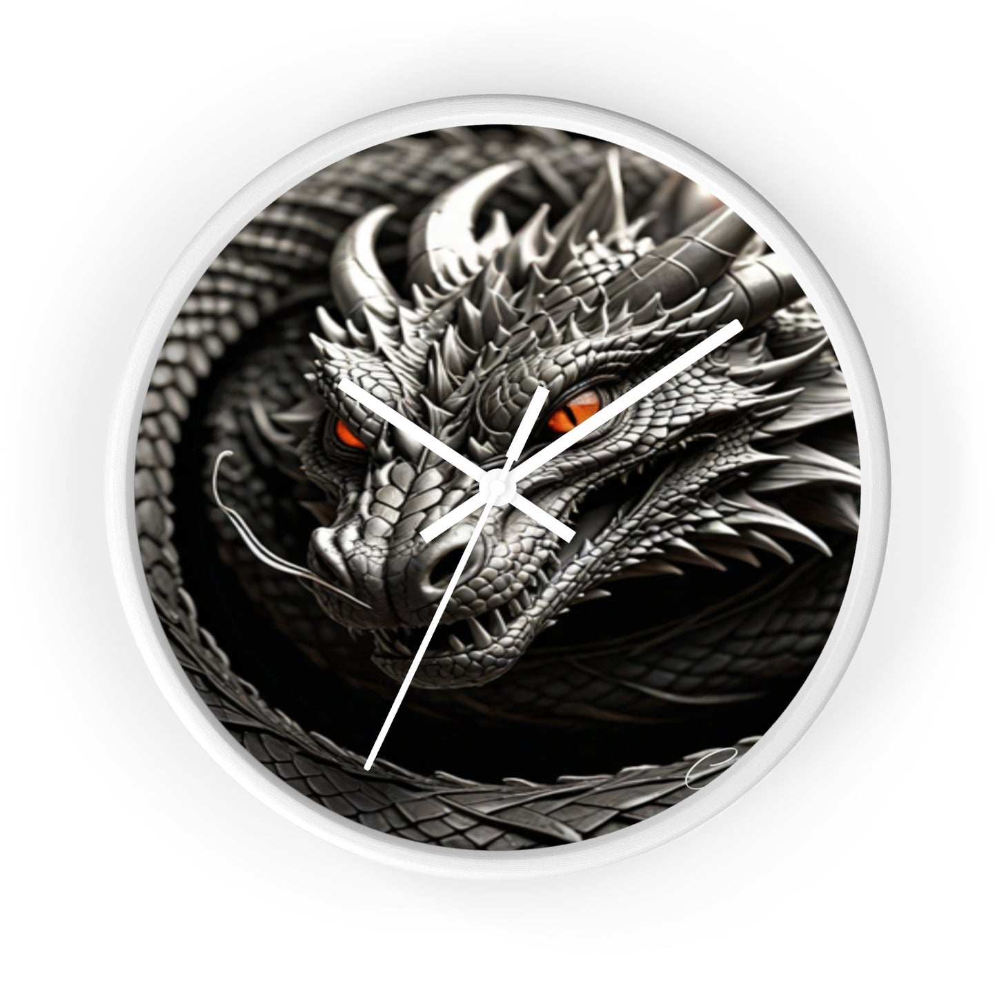 Majestic Dragon Wall Clock - Fantasy Home Decor, Unique Gift for Dragon Lovers, Gothic Clock, Medieval Wall Art, Fantasy Decor