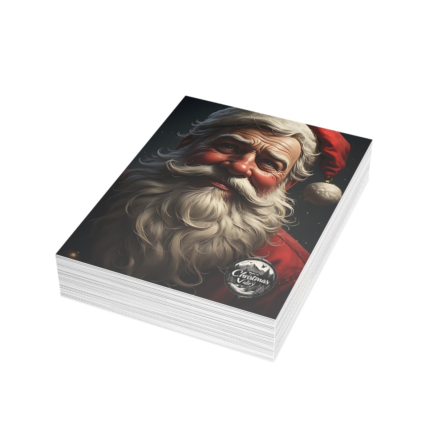 Festive Postcard Bundles - Holiday Greetings Cards, Christmas Cards, Santa Design, Envelopes Included, Joyful Messages