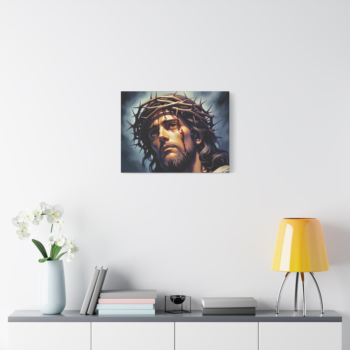 Religious Art Print Canvas, Inspirational Wall Decor, Christian Home Decor, Jesus Art, Gift for Faith-Based Celebrations