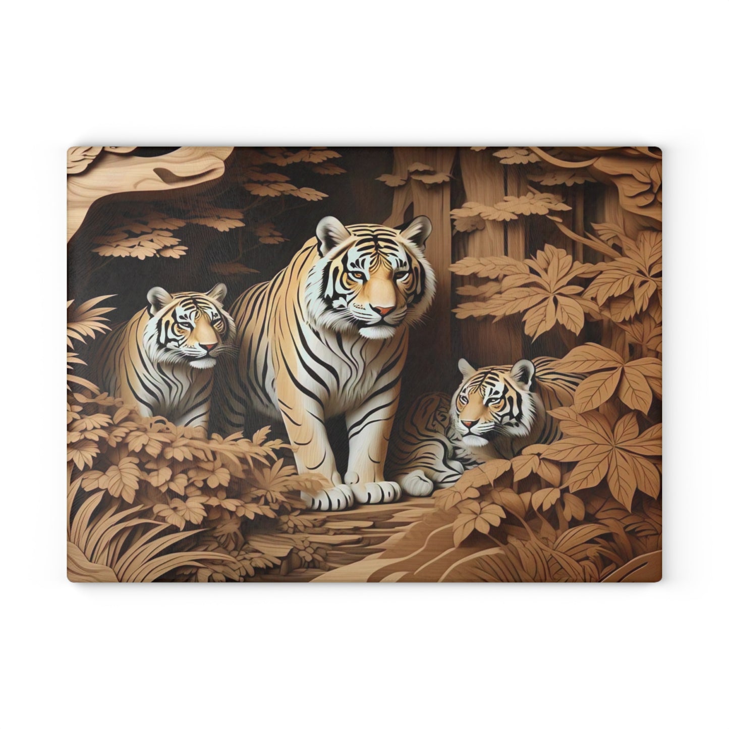 Wildlife Glass Cutting Board - Perfect for Nature Lovers, Kitchen Decor, Great Gift for Wildlife Enthusiasts, Animal Lovers, Home Chefs