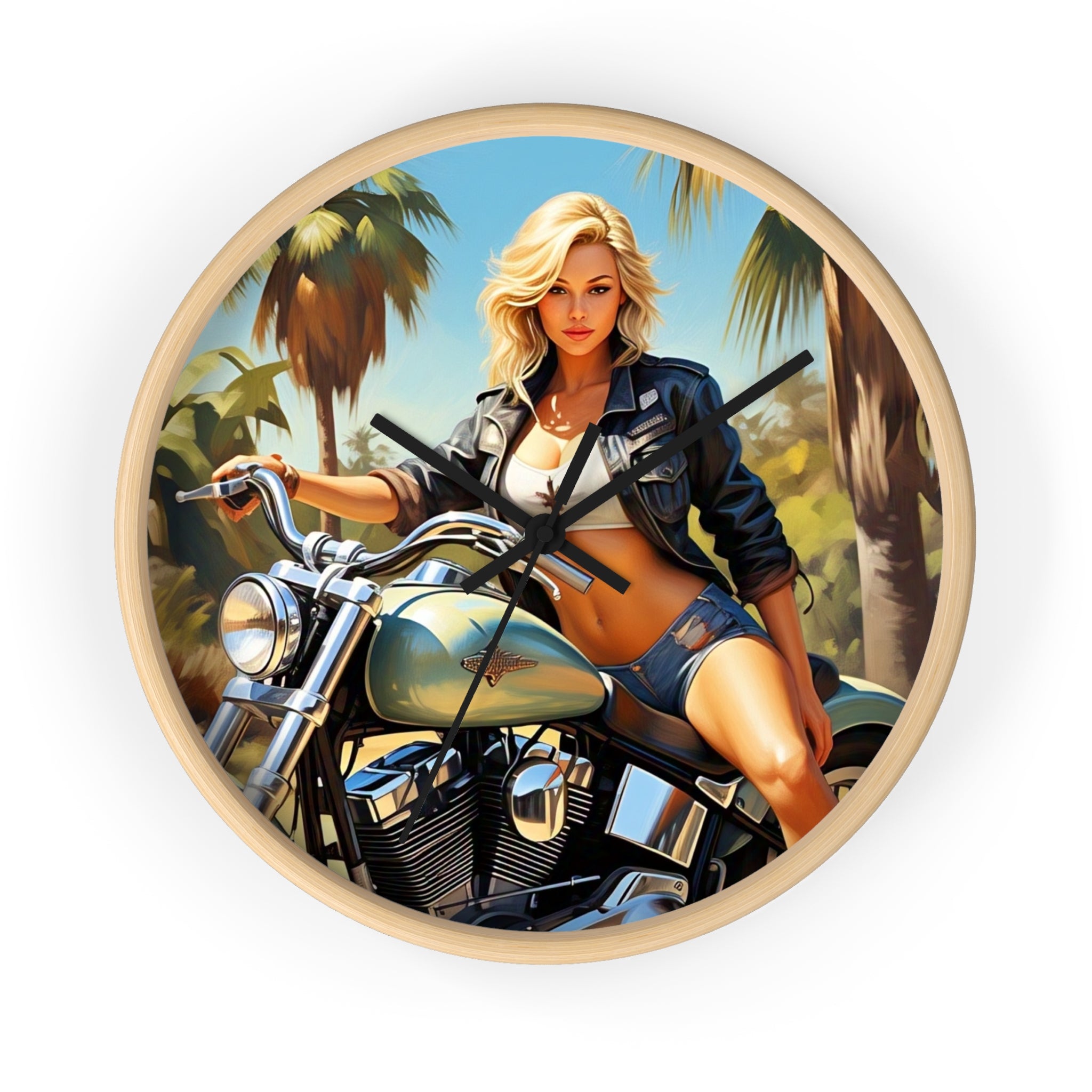 Vintage Motorcycle Wall Clock - Retro Biker Decor, Unique Gift for Motorcycle Lovers, Mech Room Decor, Stylish Home Accessory, Perfect [...]