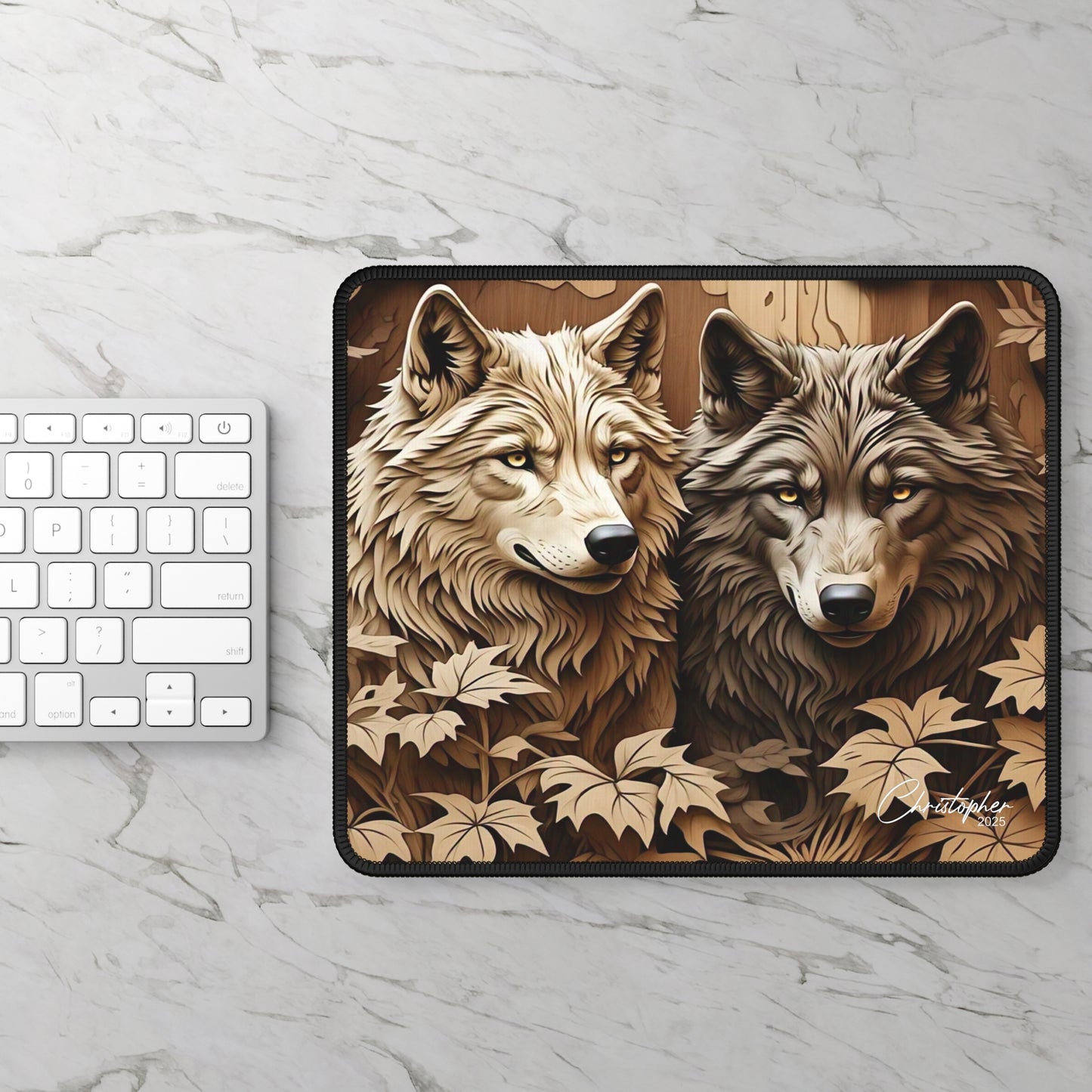 Artistic Wolf Gaming Mouse Pad - Nature Vibe Pad for Gamers & Wildlife Lovers, Unique Gift, Office Decor, Game Room Essentials, [...]