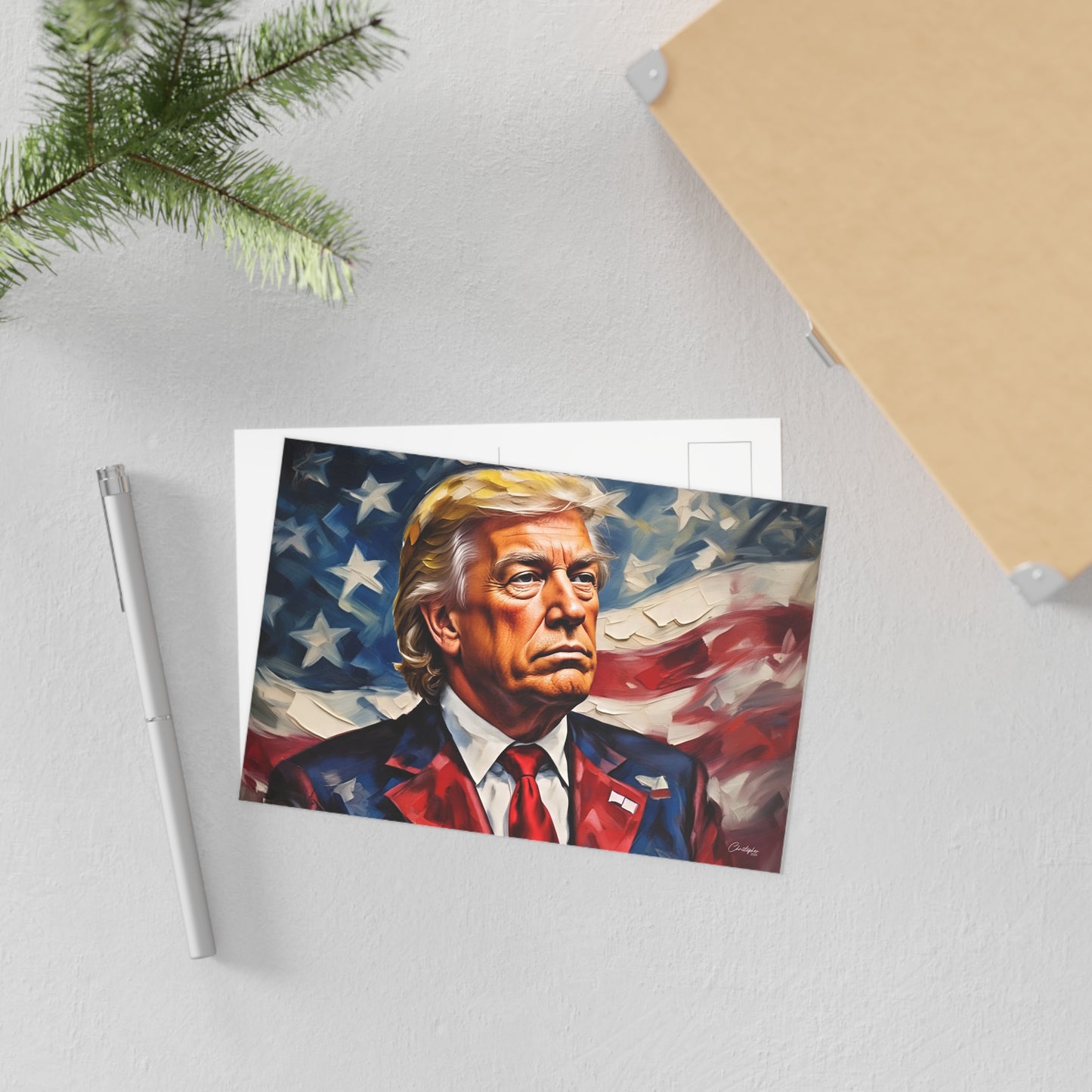 Patriotic Fine Art Postcards, Unique Collectible Cards, Trump Art Prints, American Political Decor, Gifts for Art Lovers
