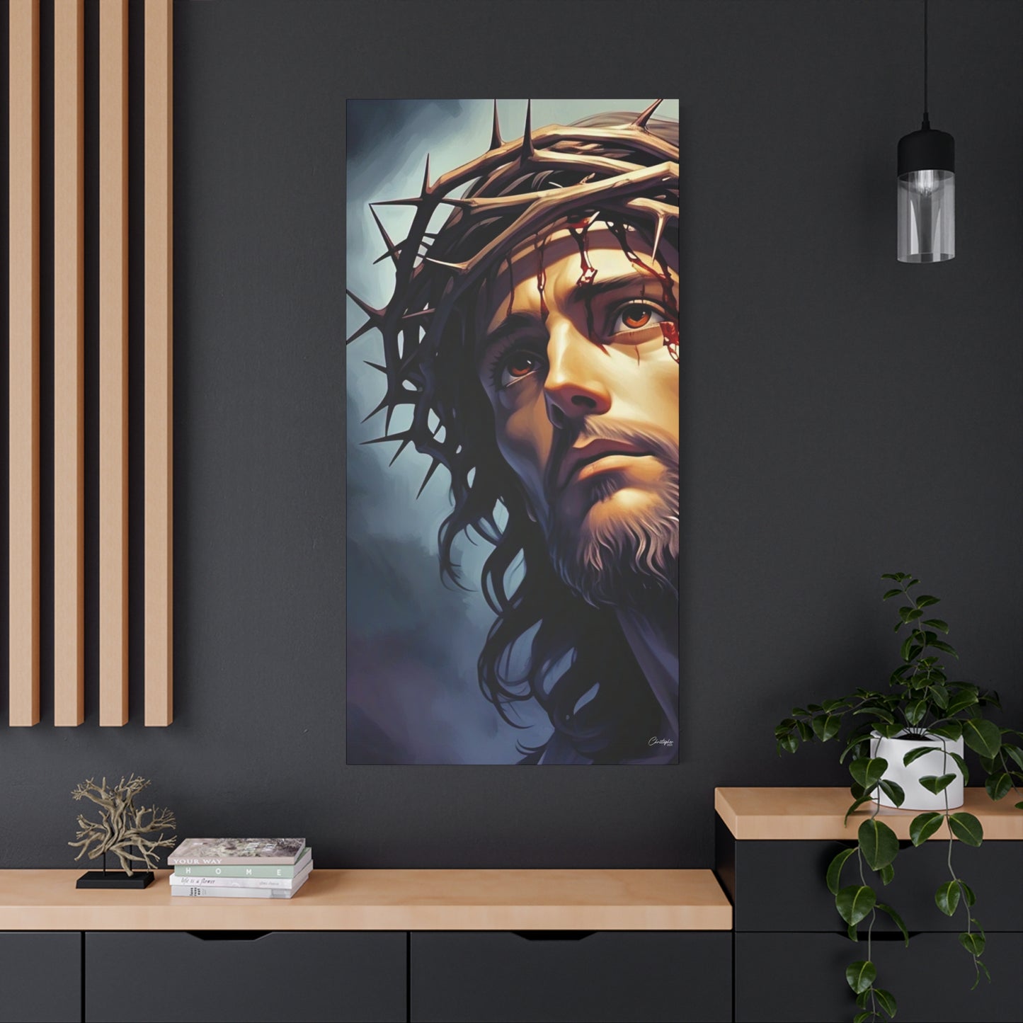 Religious Art Print Canvas, Inspirational Wall Decor, Christian Home Decor, Jesus Art, Gift for Faith-Based Celebrations