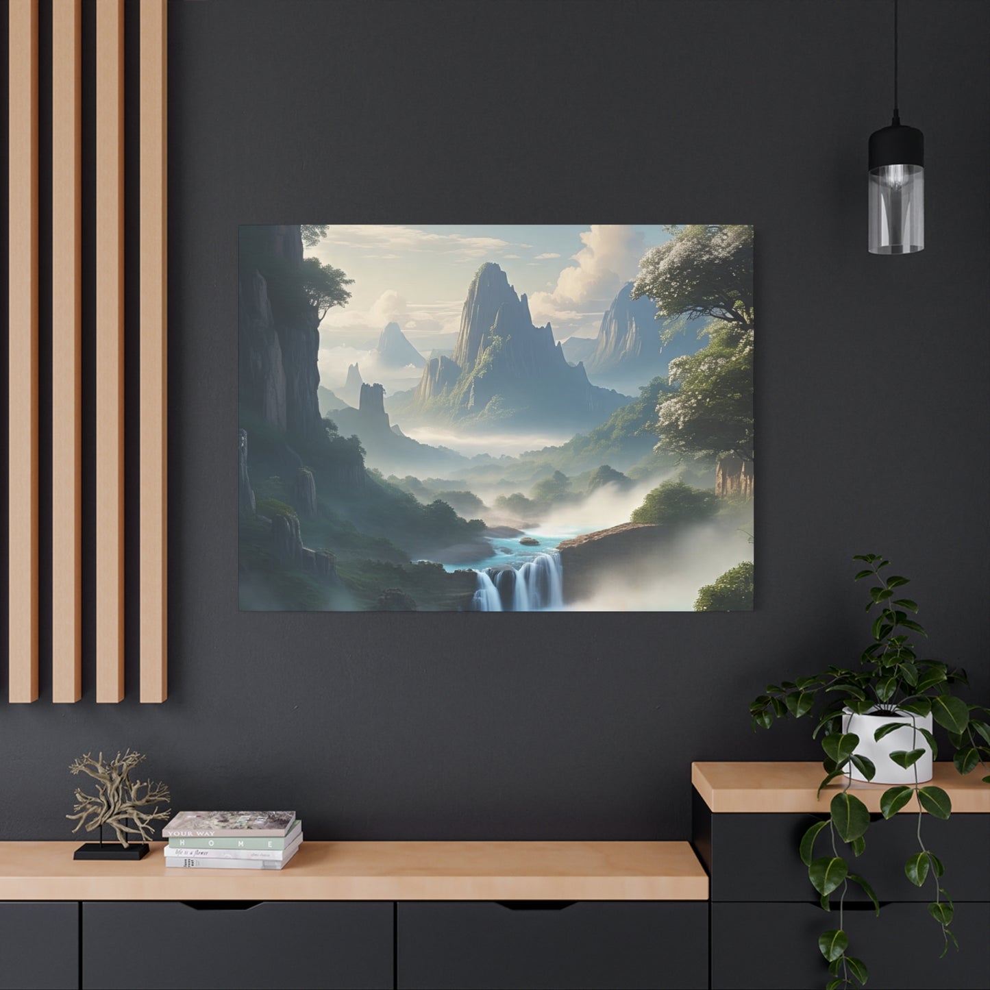 Scenic Landscape Canvas Print, Wall Art Decor, Home Decoration, Nature Wall Art, Gift for Nature Lovers, Tranquil Art for Living Room