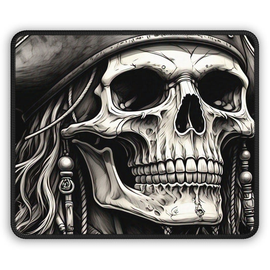 Skull Gaming Mouse Pad | Pirate Decor, Gamer Gift, Desktop Accessories, Unique Computer Gear, Halloween Style