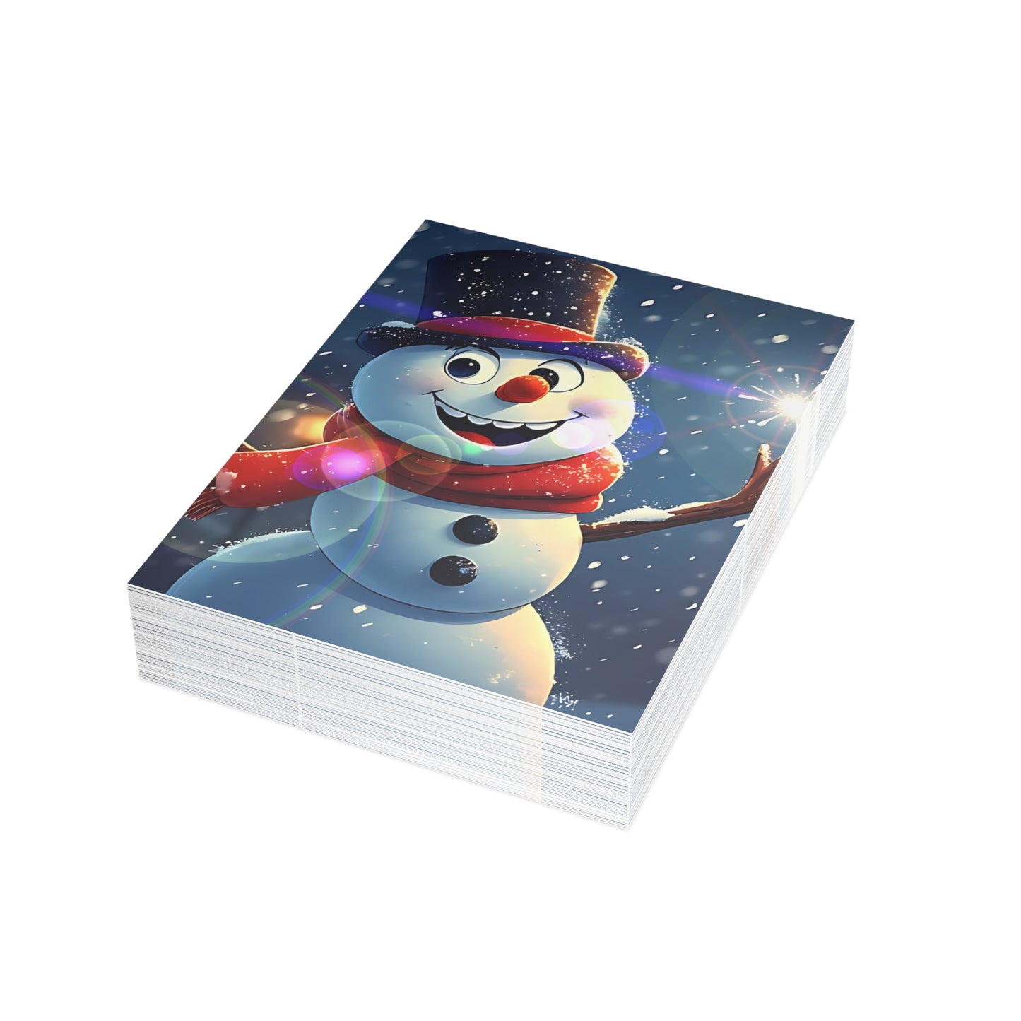 Snowman (Christmas Selfies) Postcard Bundles (envelopes included)