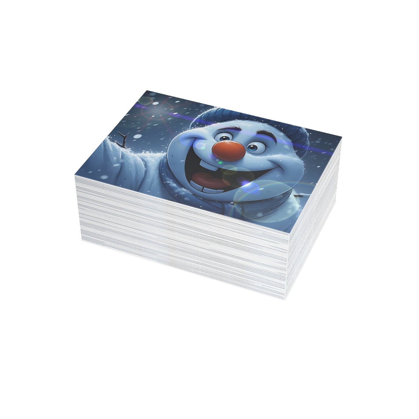 Happy Snowman (Christmas Selfies) Postcard Bundles (envelopes included)