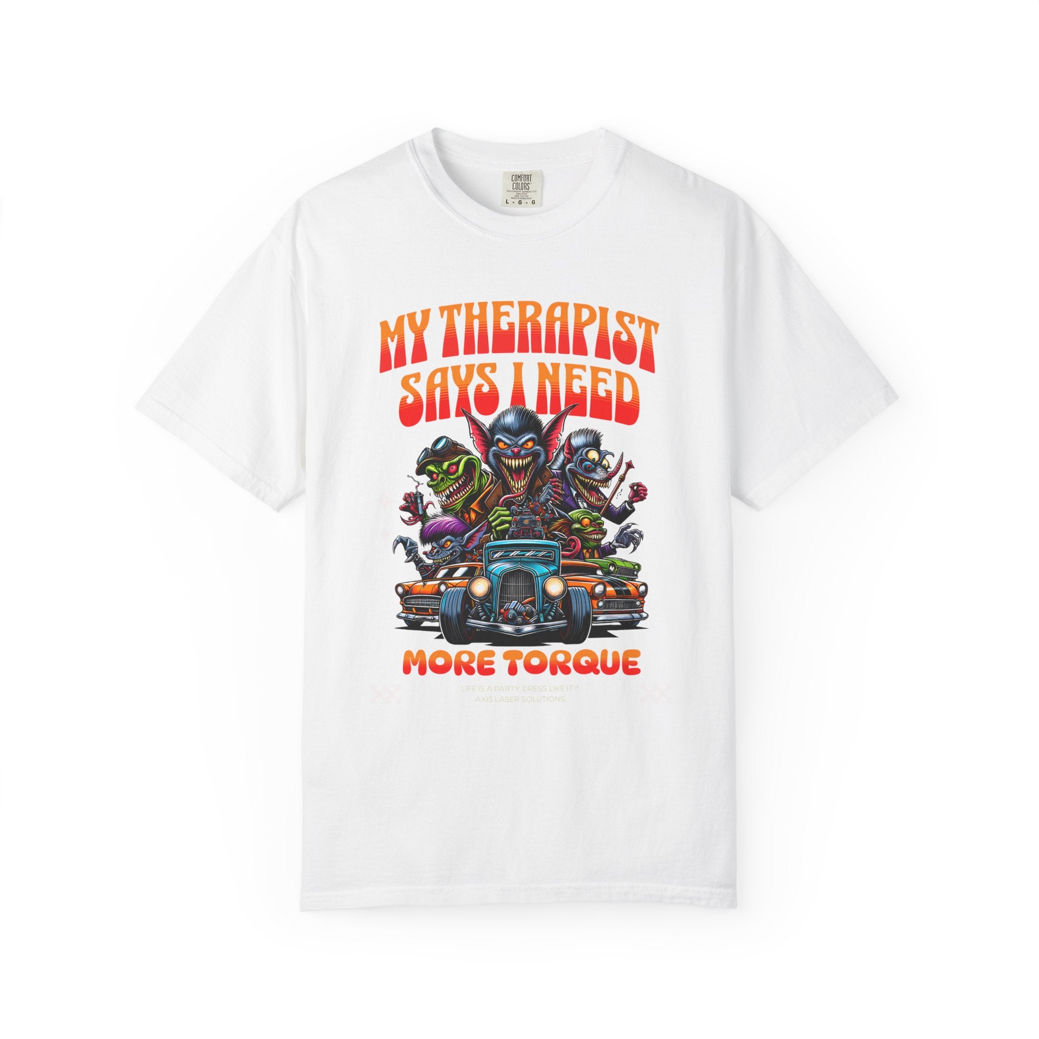 My Therapist Says I Need More Torque T-Shirt, Funny Graphic Tee, Unisex Casual Top, Gift for Car Enthusiasts, Humor Apparel