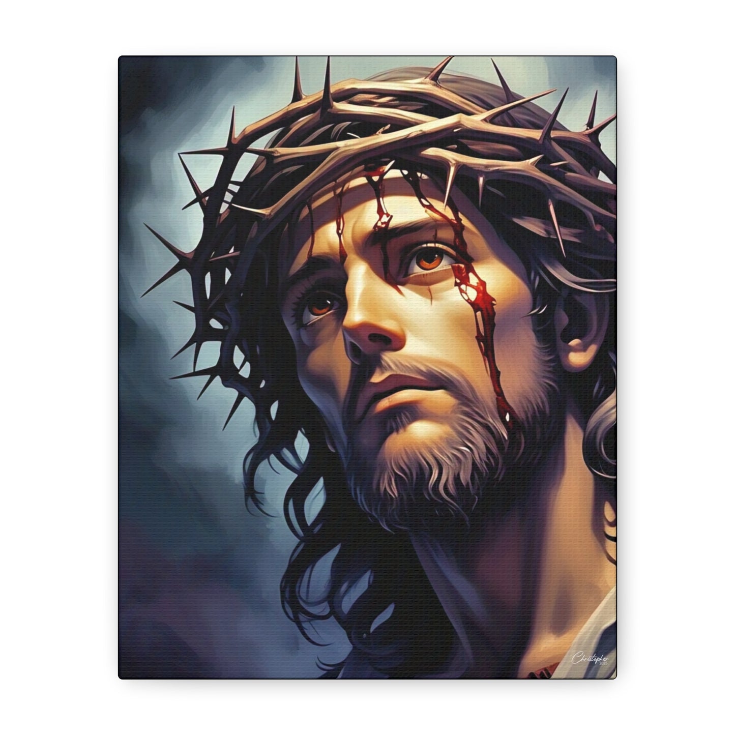 Religious Art Print Canvas, Inspirational Wall Decor, Christian Home Decor, Jesus Art, Gift for Faith-Based Celebrations