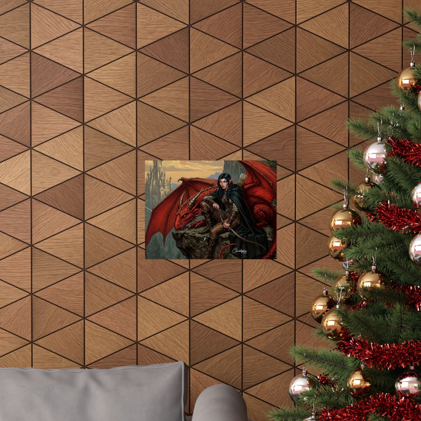 Fantasy Art Print, Wall Decor, Dragon Poster, Matte Finished Art, Gift for Fantasy Lovers, Home Decor, Fantasy Wall Art