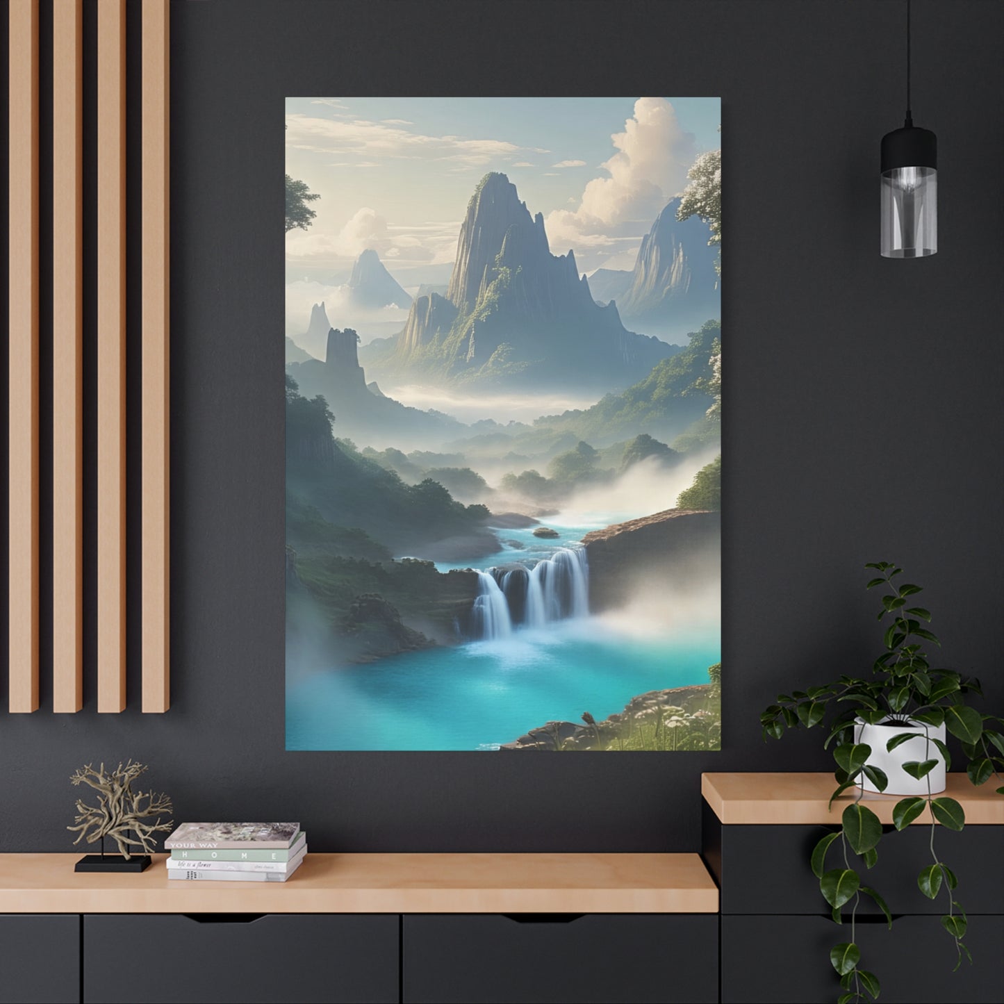 Scenic Landscape Canvas Print, Wall Art Decor, Home Decoration, Nature Wall Art, Gift for Nature Lovers, Tranquil Art for Living Room