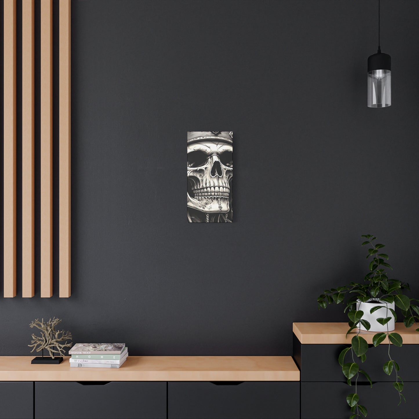 Pirate Skull Canvas Art - Edgy Gothic Decor, Wall Art for Halloween, Gothic Home Decor, Pirate Theme, Gift for Him