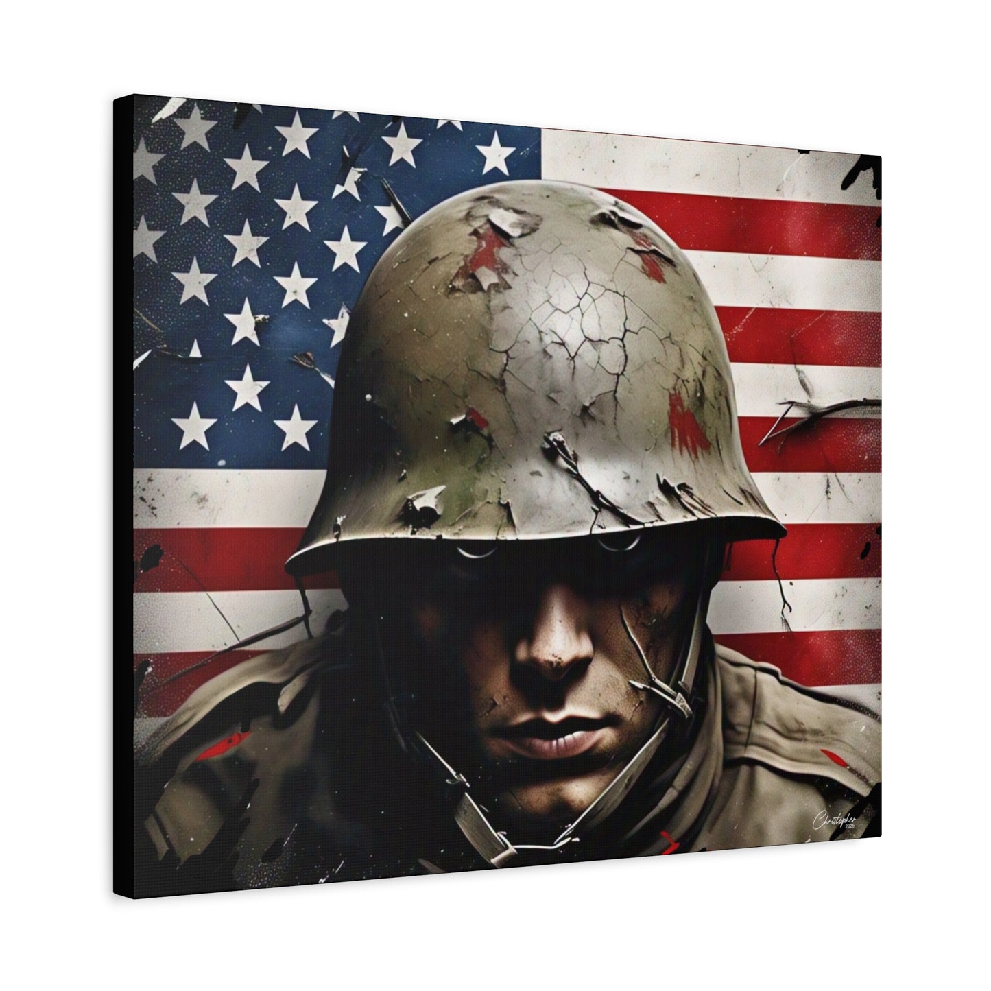 Military-Themed Canvas Art, Military Canvas Print, Wall Art for Veterans, Patriotic Home Decor, Gift for Army, Military Artwork, [...]