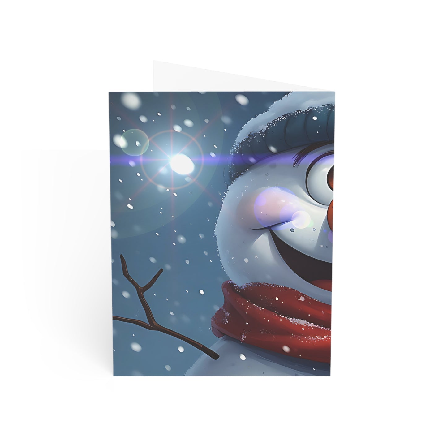 Snowman (Christmas Selfies) Greeting Cards - Festive Holiday Cards for Christmas and Winter Celebrations