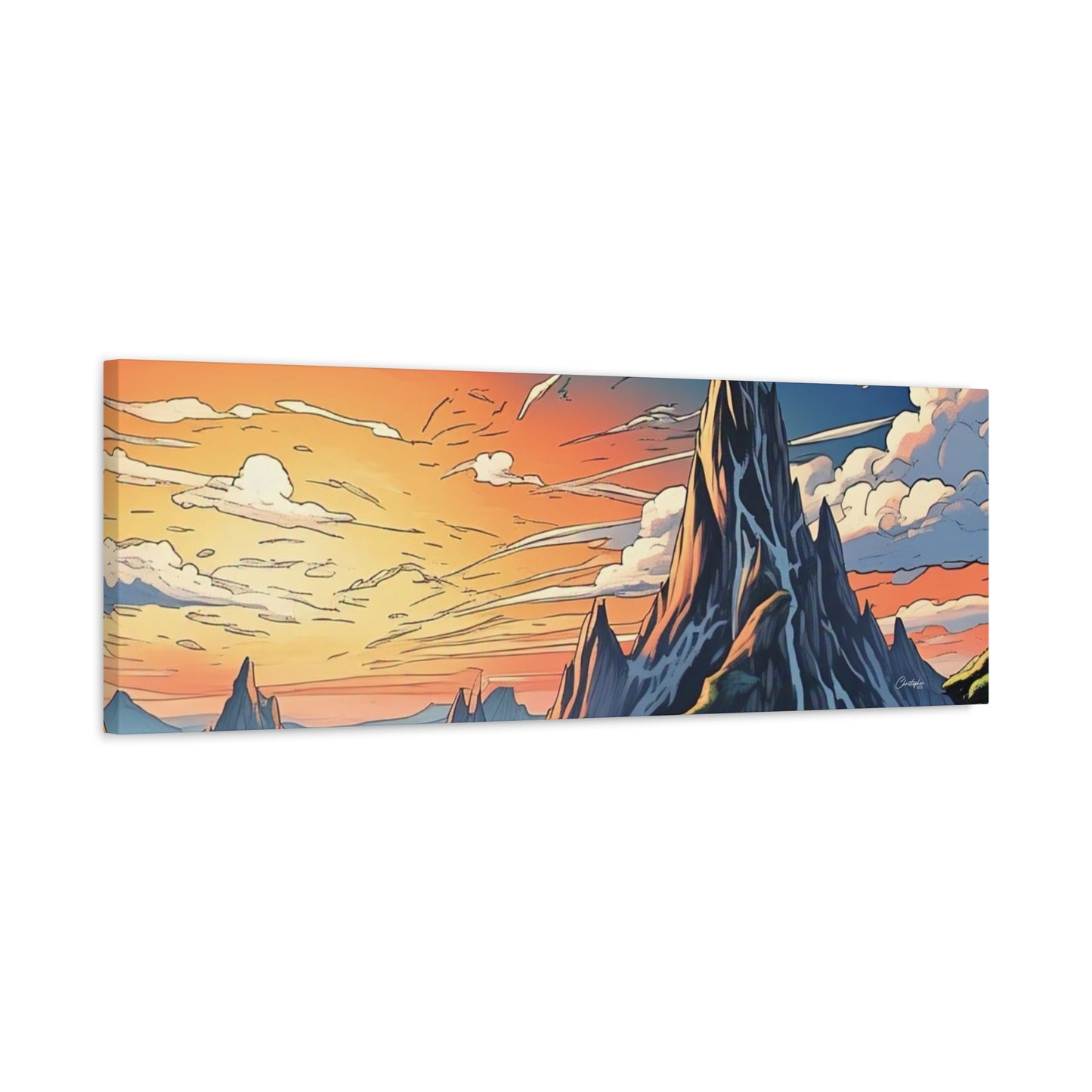 Stretched Canvas Art Print, Mountain Sunrise Landscape Decor, Wall Art for Home, Gift for Nature Lovers, Perfect for Living Room, [...]