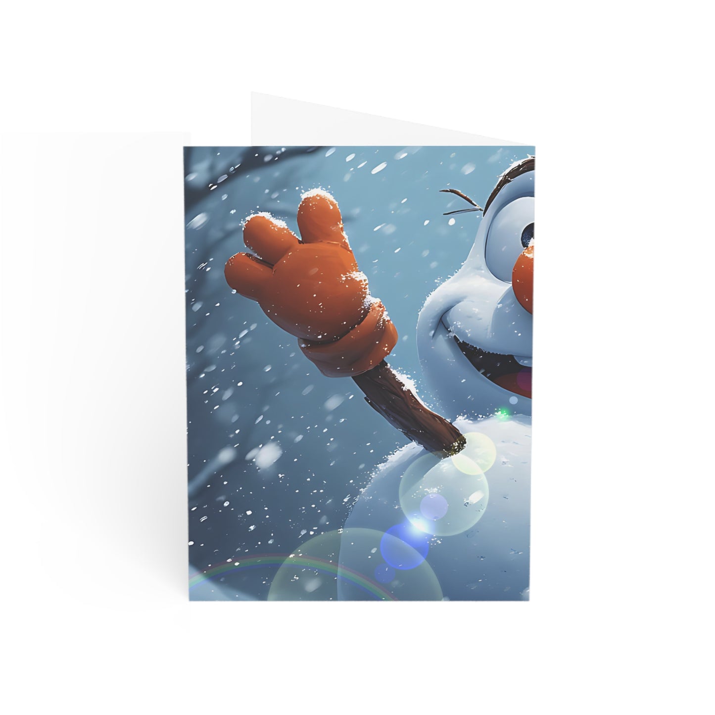 Snowman (Christmas Selfies) Holiday Greeting Cards - Cheerful Pack (1, 10, 30, 50 pcs)