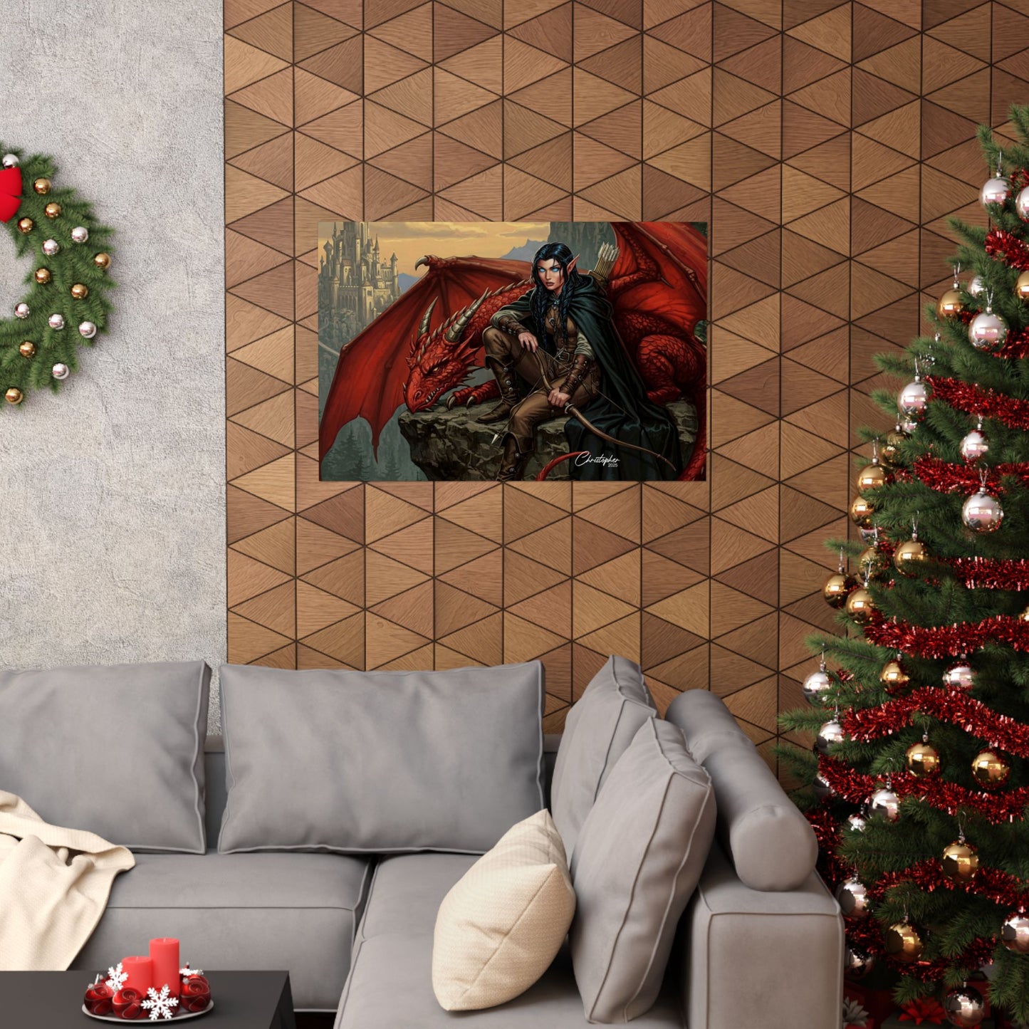 Fantasy Art Print, Wall Decor, Dragon Poster, Matte Finished Art, Gift for Fantasy Lovers, Home Decor, Fantasy Wall Art