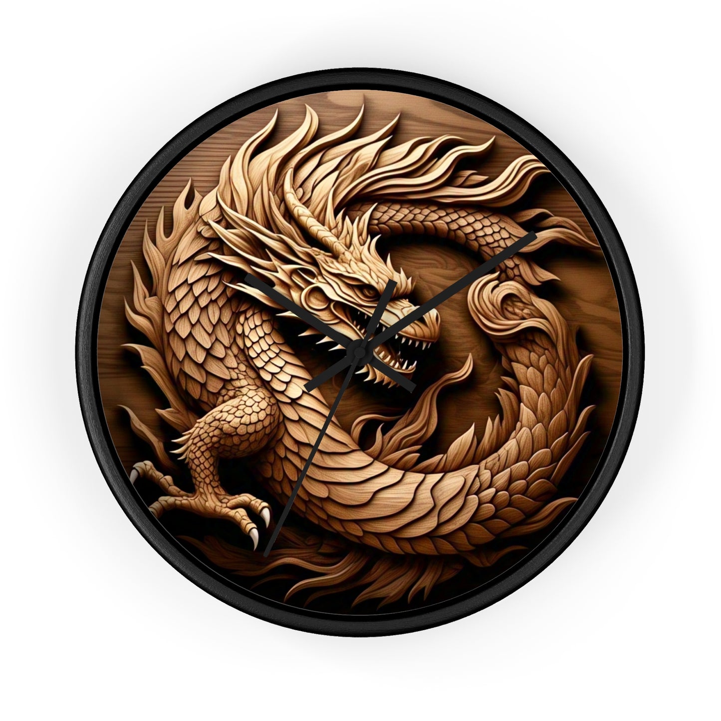 Dragon Wall Clock - Asian Inspired Decor, Fantasy Home Accent, Gift for Dragon Lovers, Unique Wall Art, Timeless Elegance
