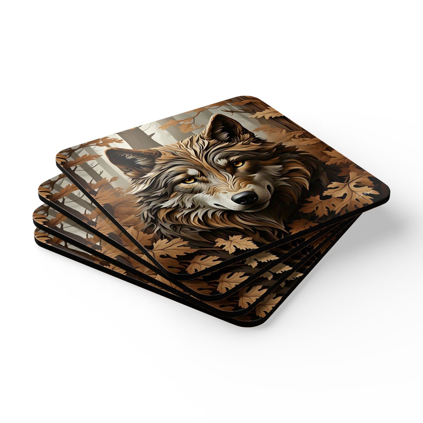 Rustic Animal Cork Coaster Set - Nature Lover Gift, Unique Kitchen Decor, Eco-Friendly Drink Coasters, Woodland Party Accessories, [...]