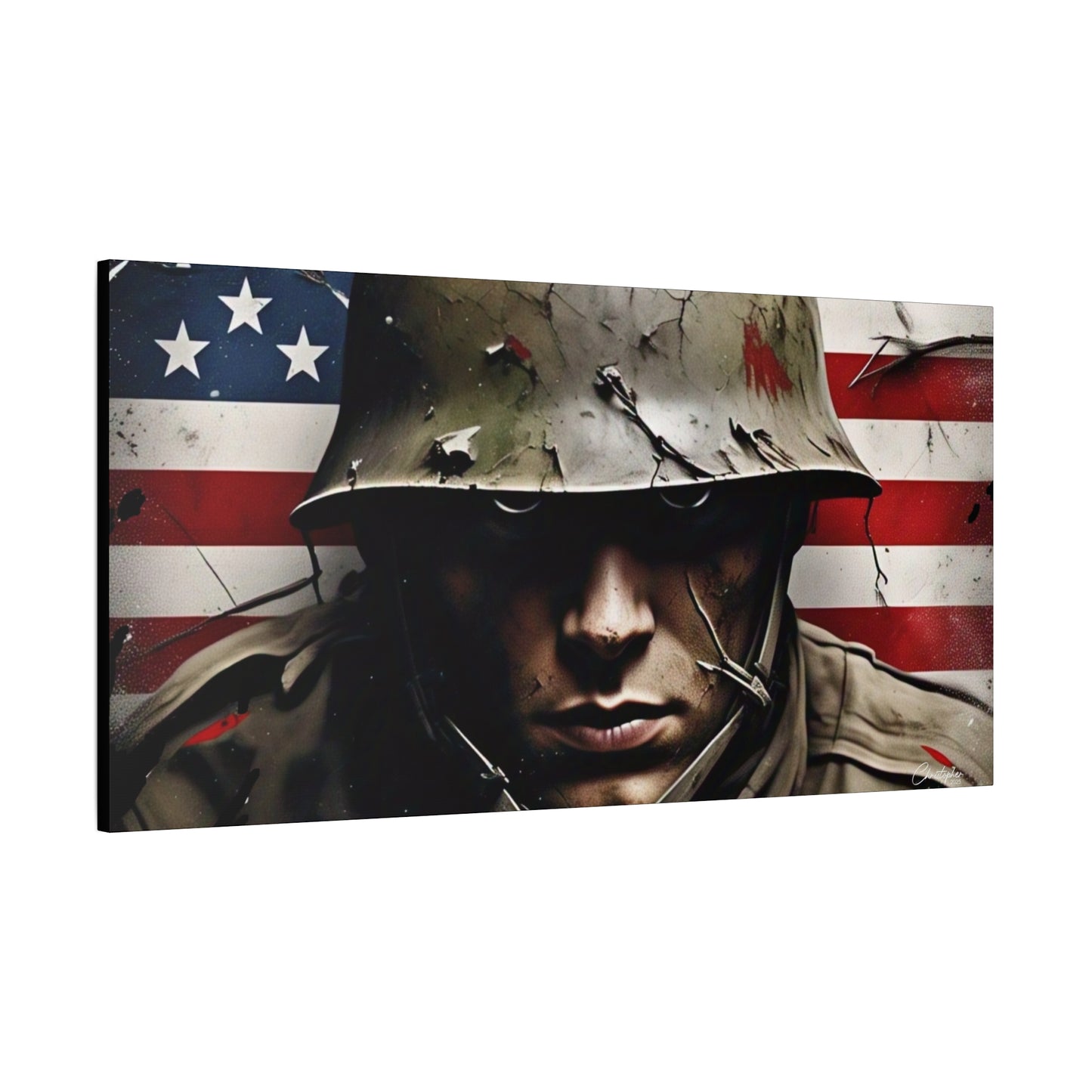 Military-Themed Canvas Art, Military Canvas Print, Wall Art for Veterans, Patriotic Home Decor, Gift for Army, Military Artwork, [...]