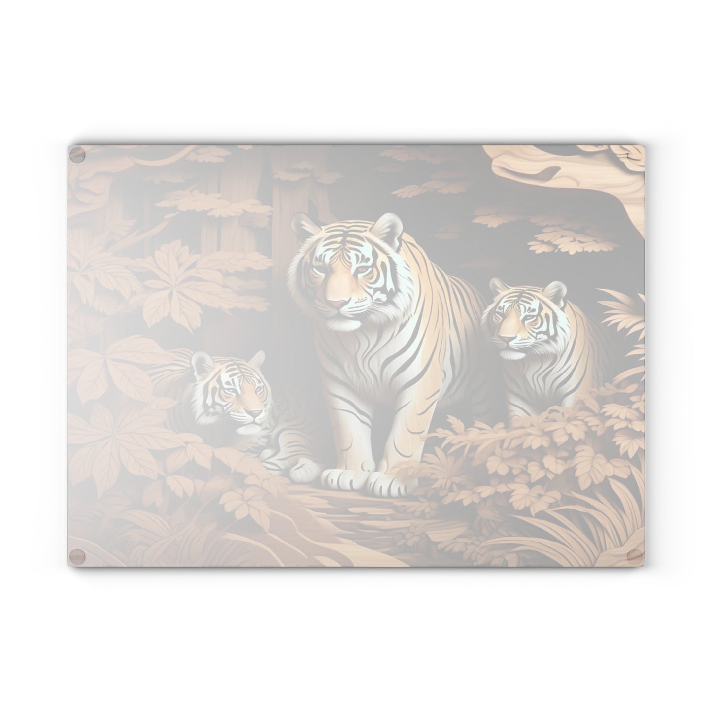 Wildlife Glass Cutting Board - Perfect for Nature Lovers, Kitchen Decor, Great Gift for Wildlife Enthusiasts, Animal Lovers, Home Chefs