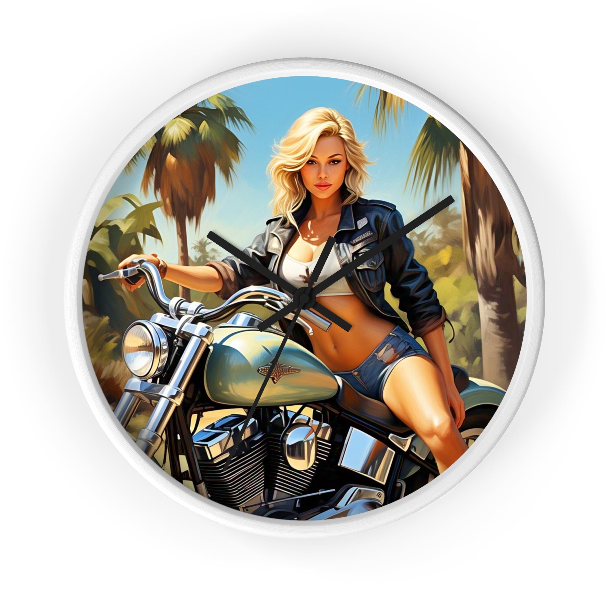 Vintage Motorcycle Wall Clock - Retro Biker Decor, Unique Gift for Motorcycle Lovers, Mech Room Decor, Stylish Home Accessory, Perfect [...]