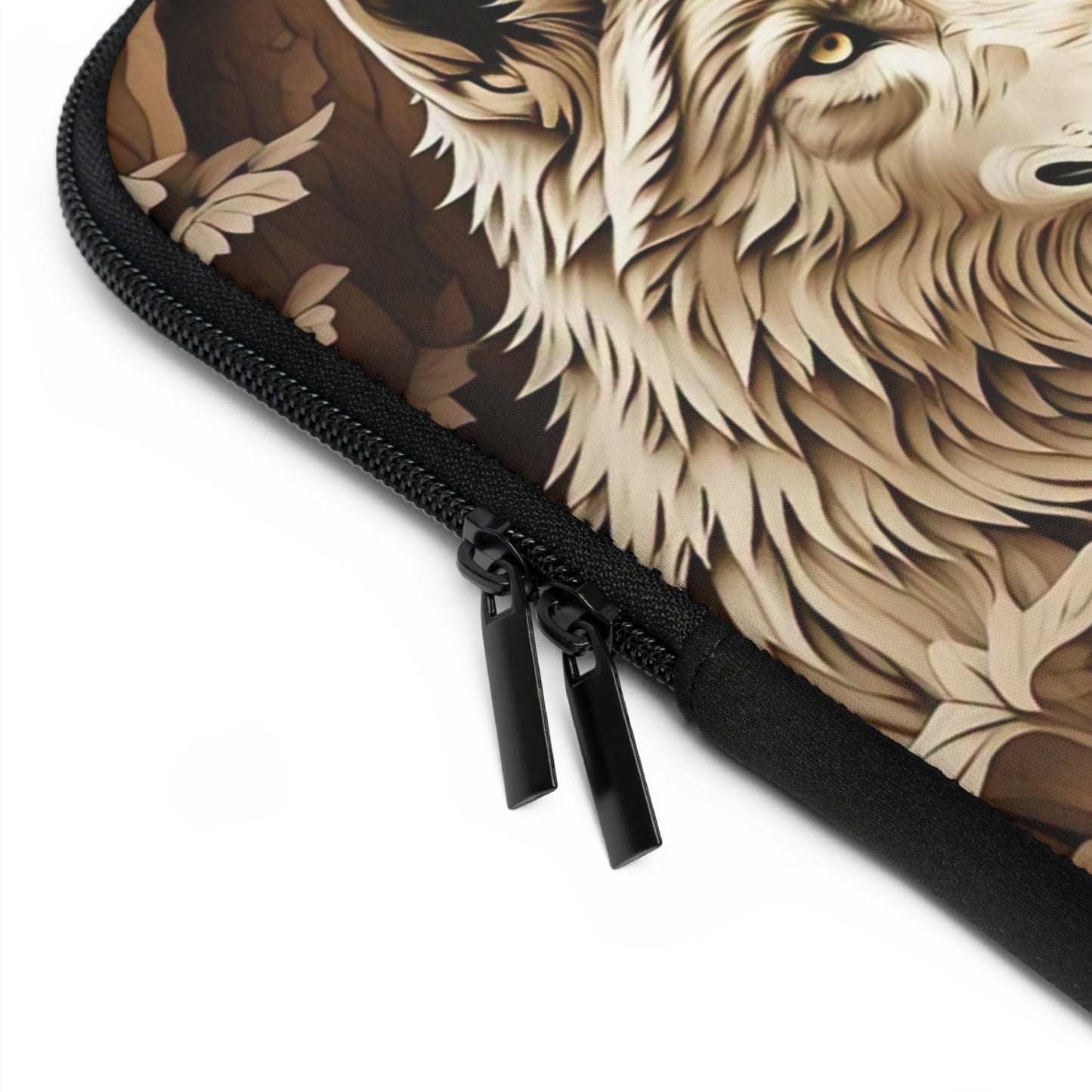 Wolf Art Laptop Sleeve - Nature Lover's Gift, Wildlife Accessory, Computer Protection, Eco-Friendly Case, Camping Essentials