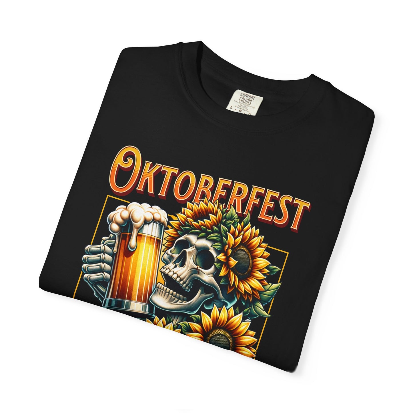 Oktoberfest T-shirt, Unisex Garment-Dyed Tee, Vintage Party Shirt, Beer Lover's Apparel, Fall Celebration Top