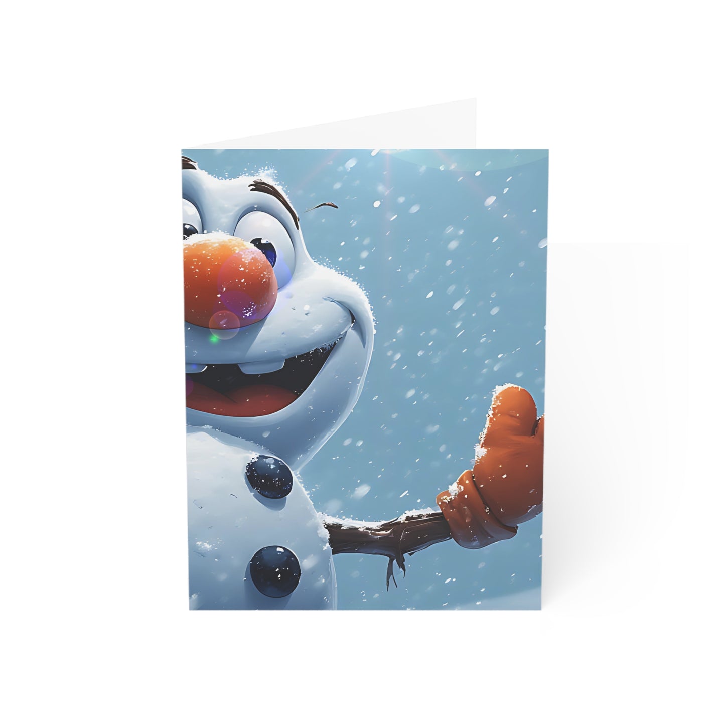 Snowman (Christmas Selfies) Holiday Greeting Cards - Cheerful Pack (1, 10, 30, 50 pcs)