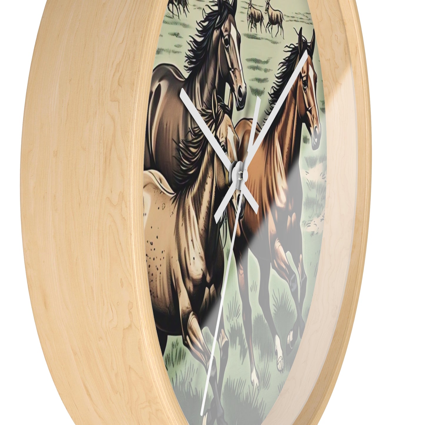 Rustic Horse Wall Clock - Equestrian Decor, Farmhouse Style, Gift for Horse Lovers, Country Home Decor, Western Wall Art