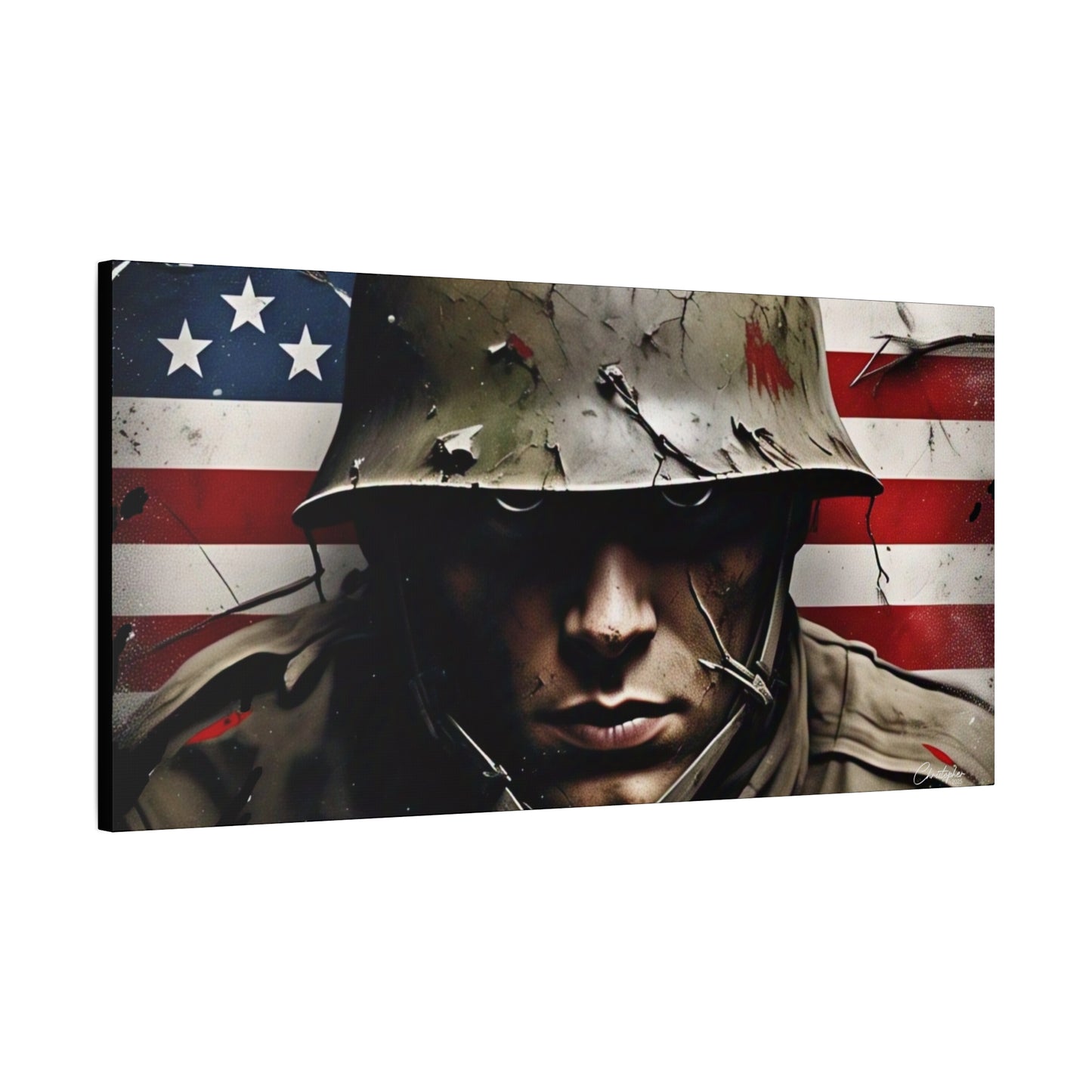 Military-Themed Canvas Art, Military Canvas Print, Wall Art for Veterans, Patriotic Home Decor, Gift for Army, Military Artwork, [...]