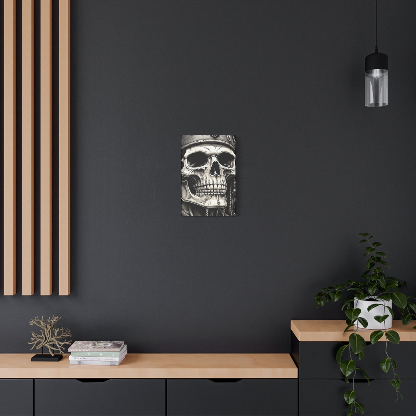 Pirate Skull Canvas Art - Edgy Gothic Decor, Wall Art for Halloween, Gothic Home Decor, Pirate Theme, Gift for Him