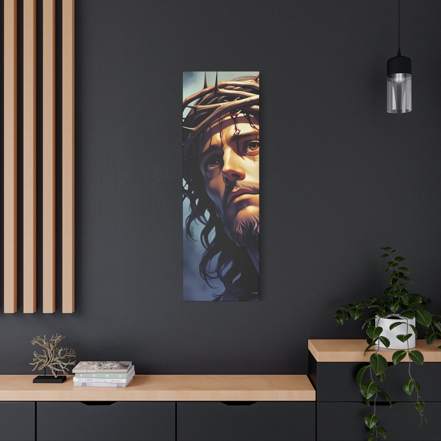 Religious Art Print Canvas, Inspirational Wall Decor, Christian Home Decor, Jesus Art, Gift for Faith-Based Celebrations