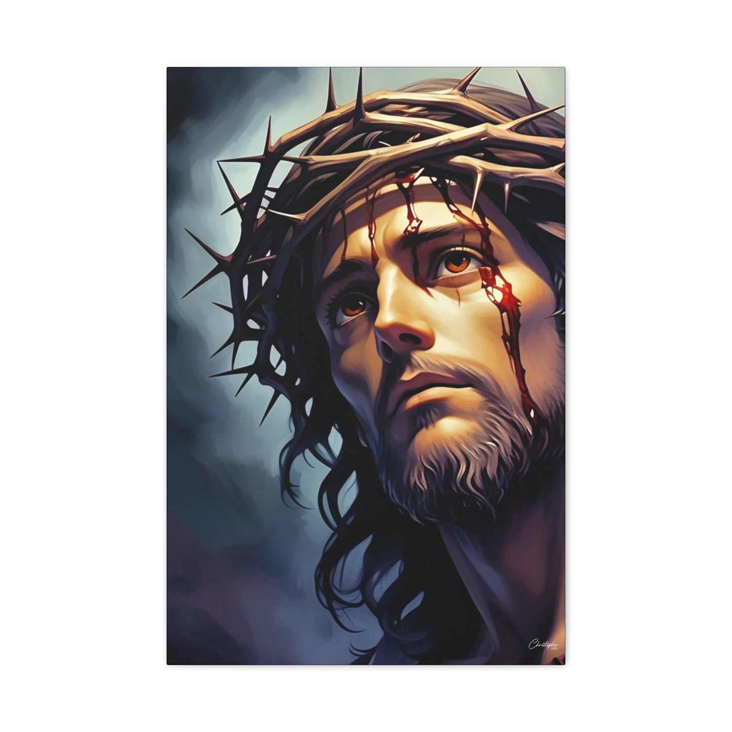 Religious Art Print Canvas, Inspirational Wall Decor, Christian Home Decor, Jesus Art, Gift for Faith-Based Celebrations