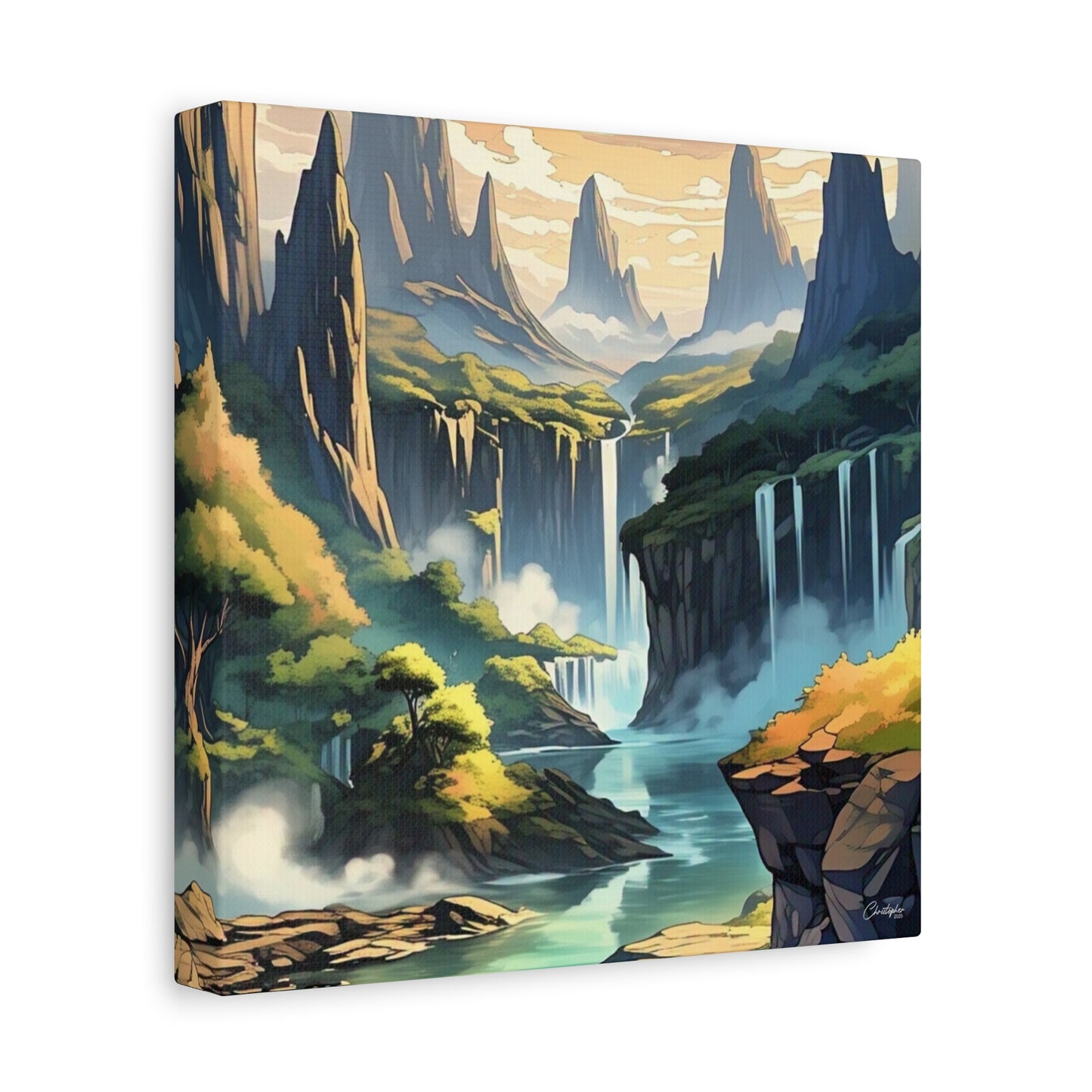 Serene Landscape Canvas Wall Art, Nature Home Decor, Tranquil Living Room Accent, Gift for Nature Lovers, Gallery Wall Piece