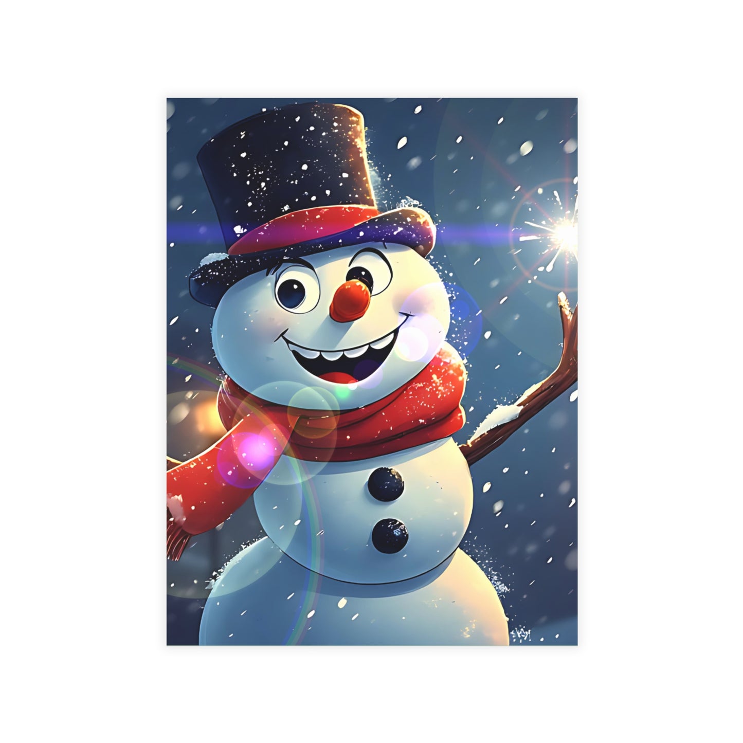Snowman (Christmas Selfies) Postcard Bundles (envelopes included)