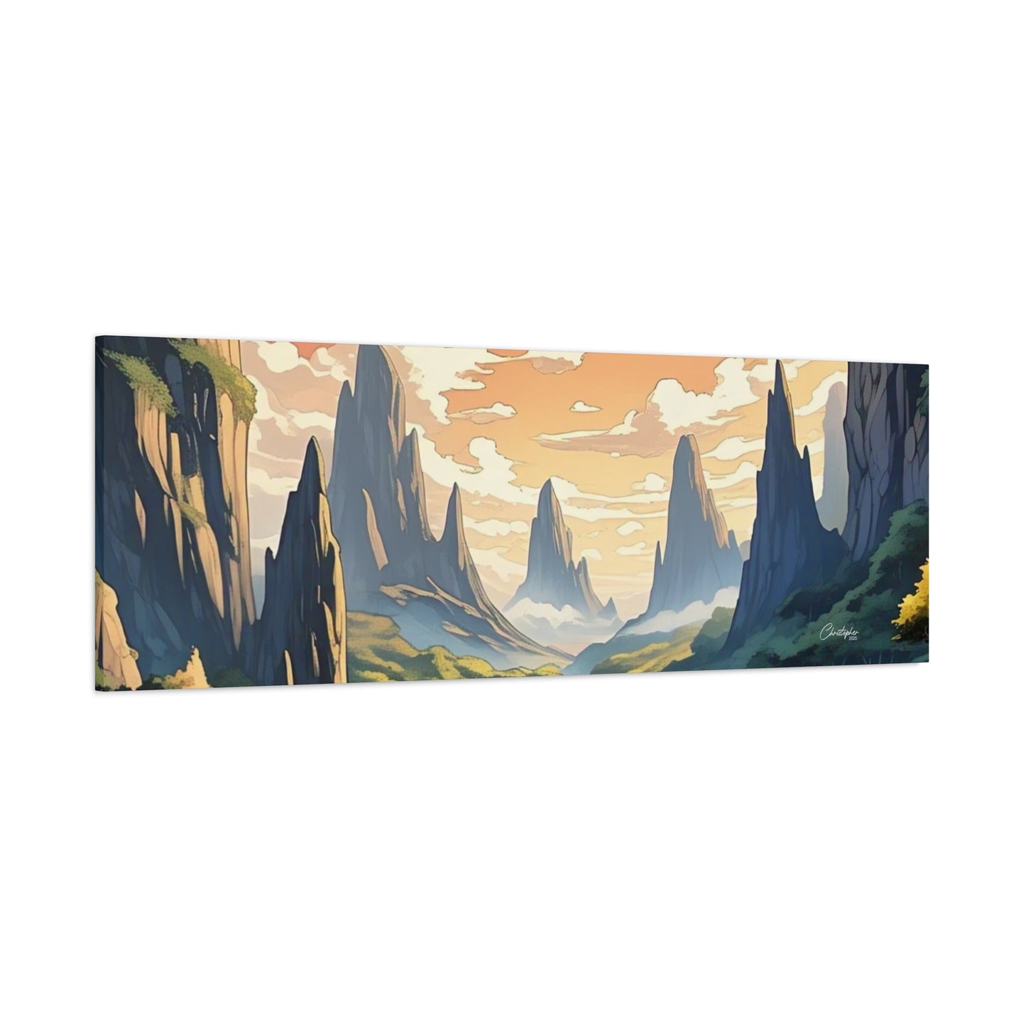 Serene Landscape Canvas Wall Art, Nature Home Decor, Tranquil Living Room Accent, Gift for Nature Lovers, Gallery Wall Piece