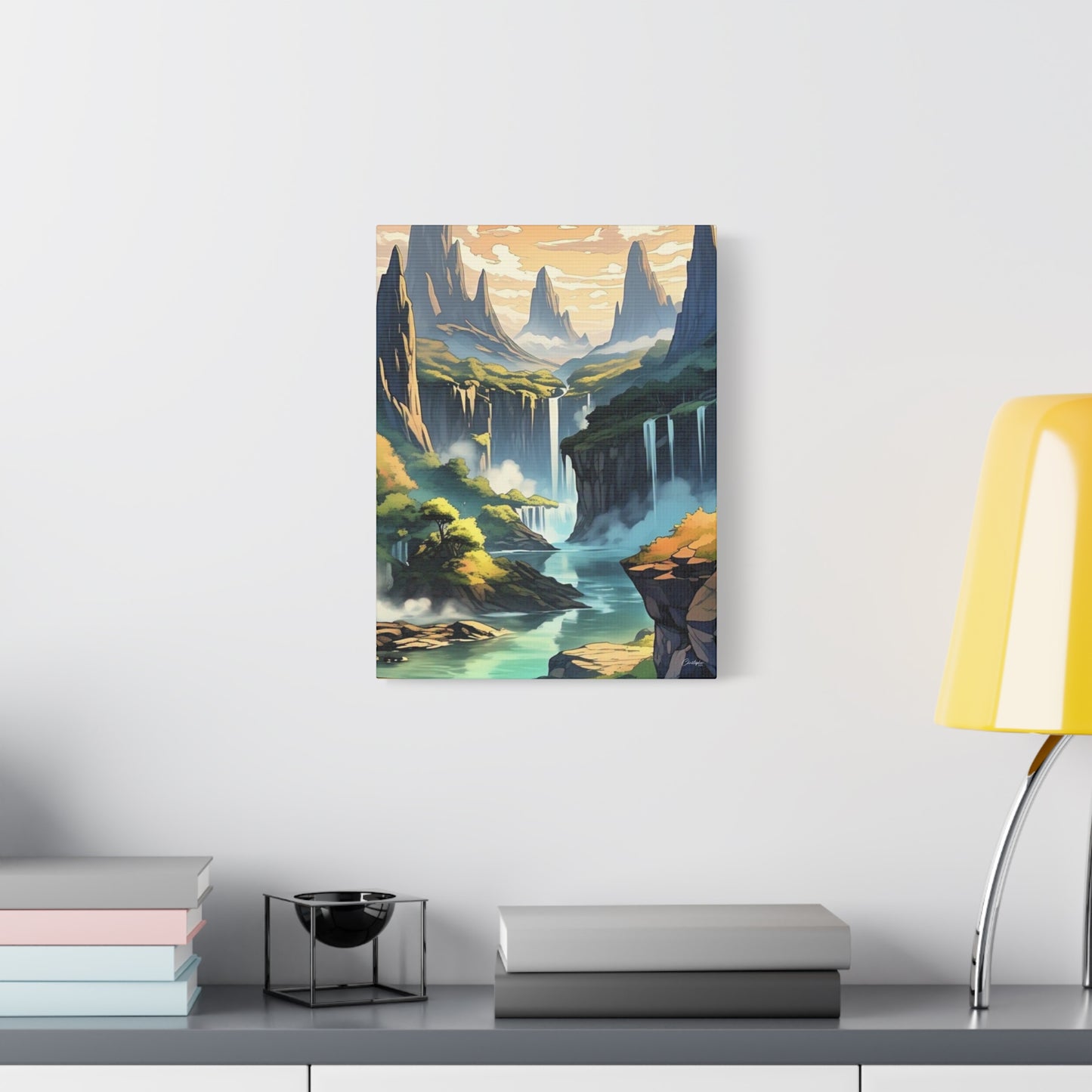 Serene Landscape Canvas Wall Art, Nature Home Decor, Tranquil Living Room Accent, Gift for Nature Lovers, Gallery Wall Piece