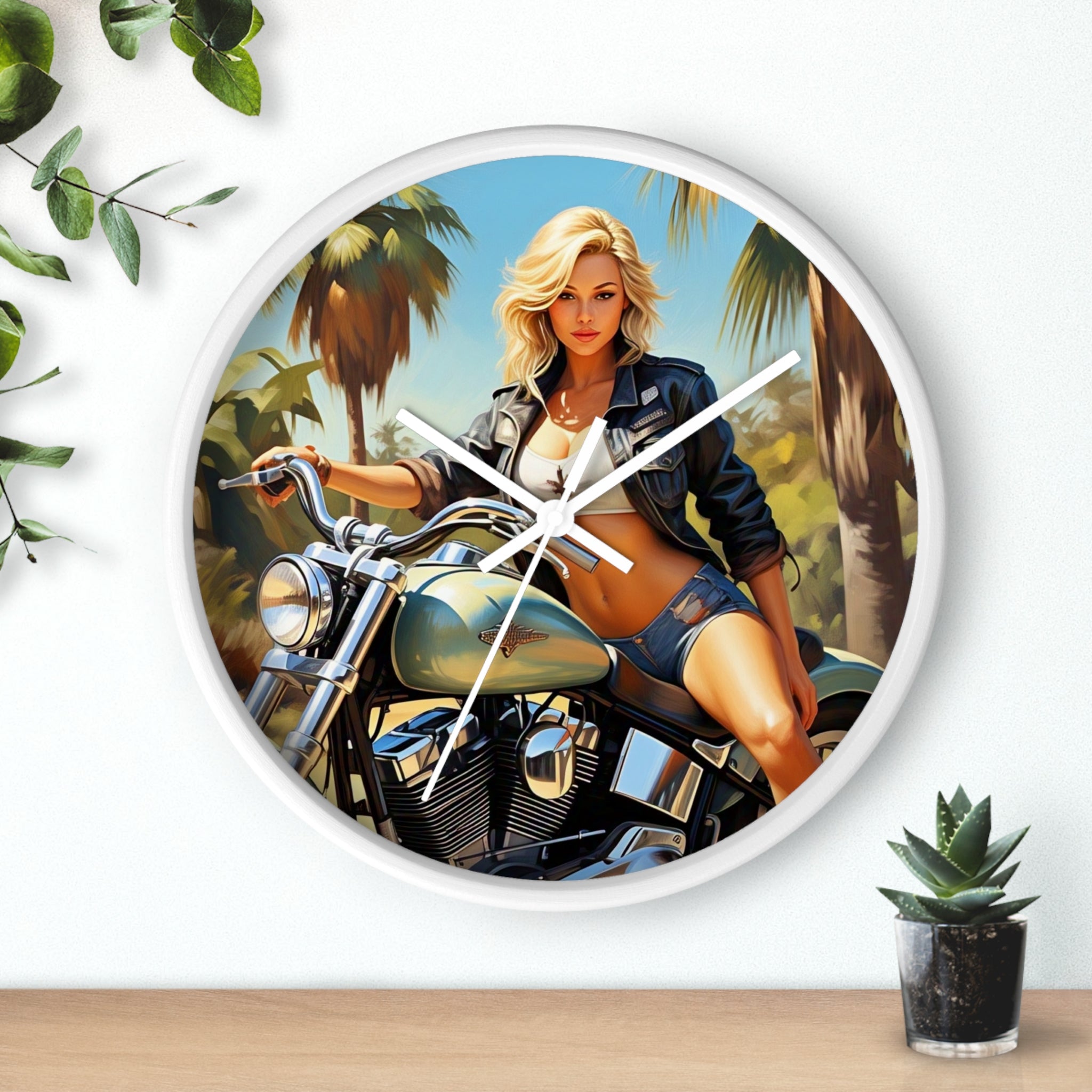 Vintage Motorcycle Wall Clock - Retro Biker Decor, Unique Gift for Motorcycle Lovers, Mech Room Decor, Stylish Home Accessory, Perfect [...]