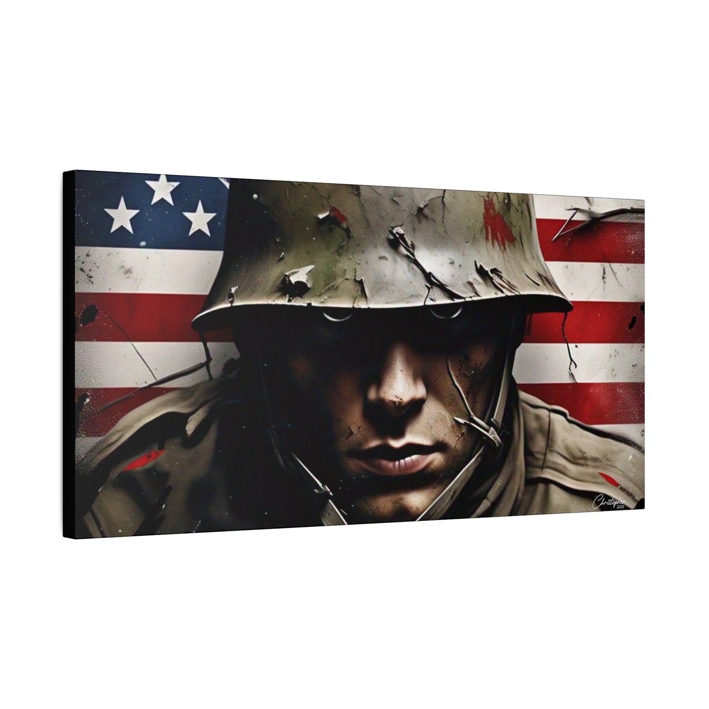Military-Themed Canvas Art, Military Canvas Print, Wall Art for Veterans, Patriotic Home Decor, Gift for Army, Military Artwork, [...]