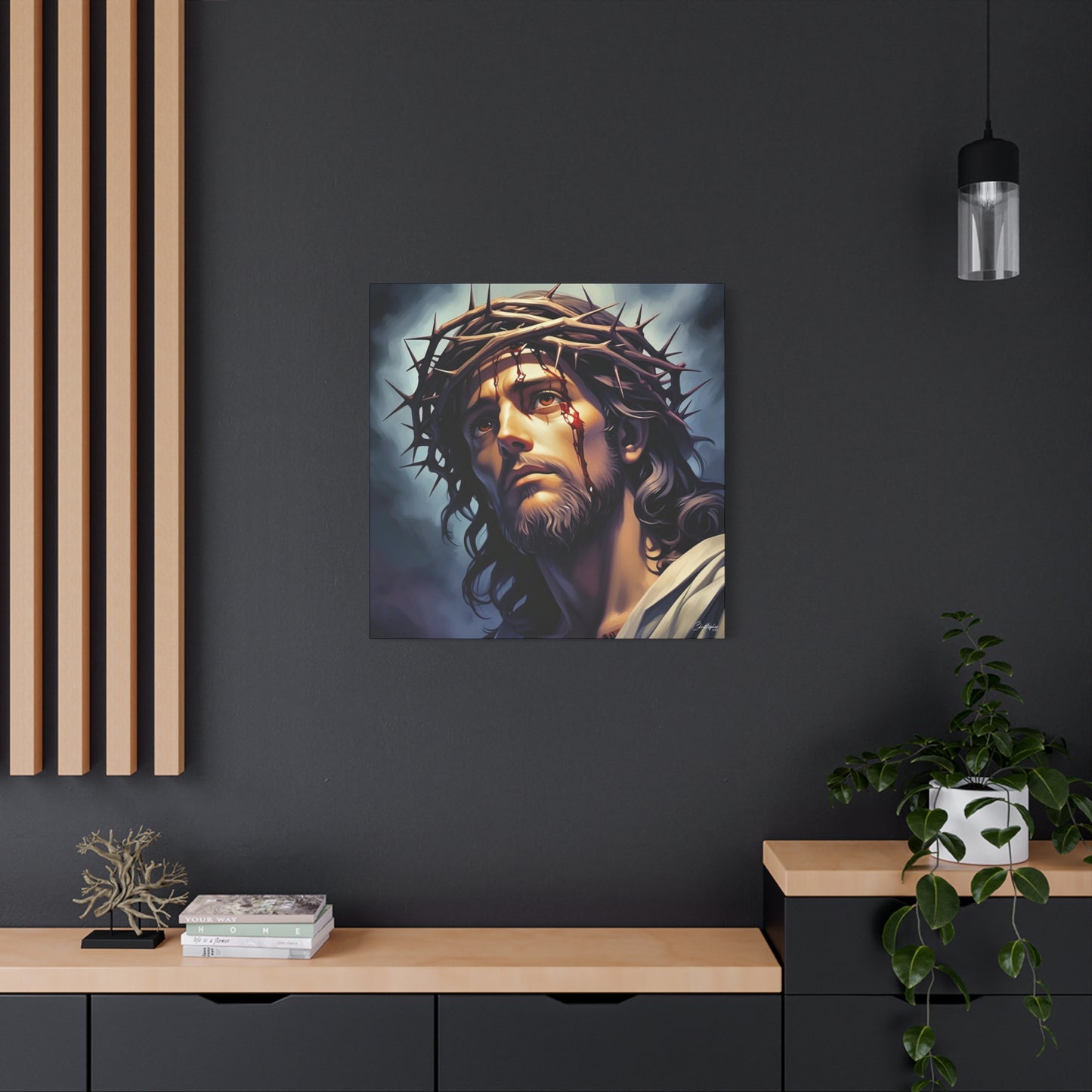 Religious Art Print Canvas, Inspirational Wall Decor, Christian Home Decor, Jesus Art, Gift for Faith-Based Celebrations