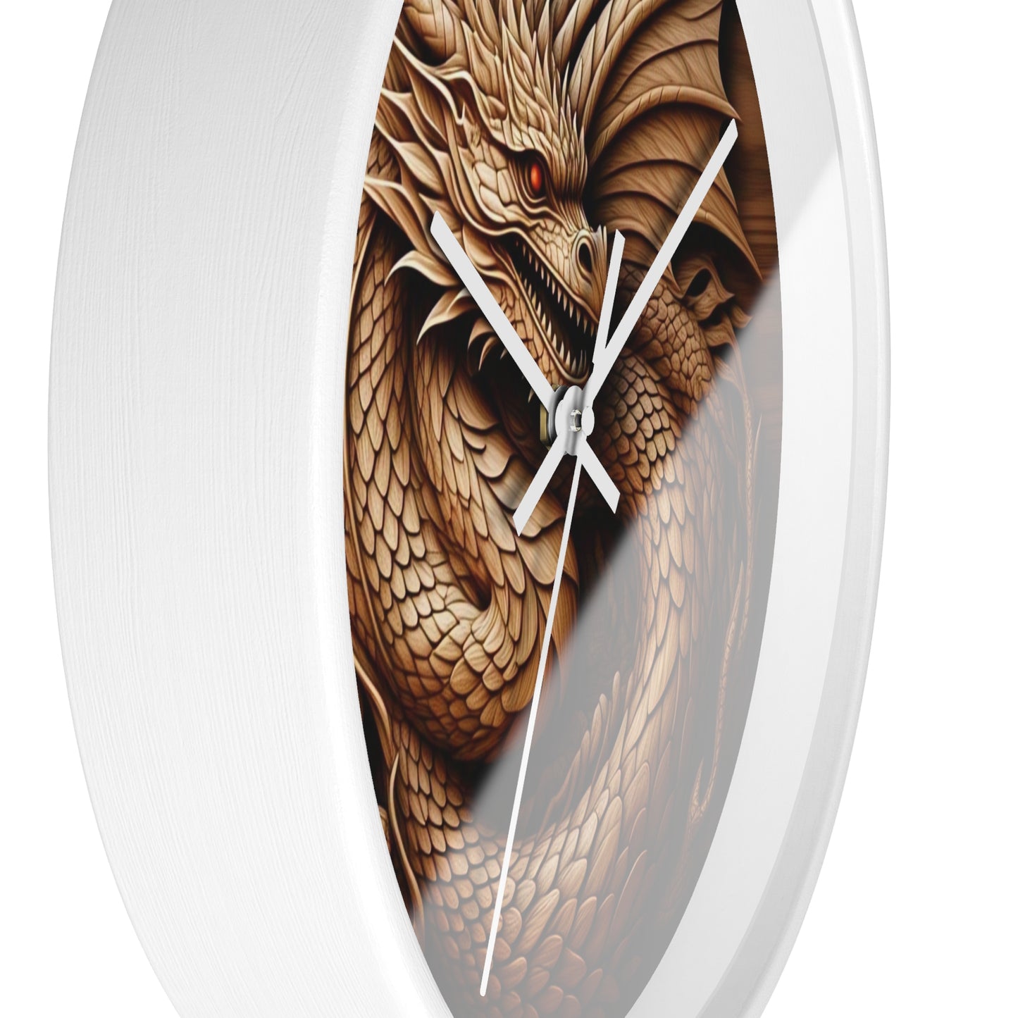 Dragon Art Wall Clock, Unique Home Decor, Fantasy Gift, Asian Inspiration, Timeless Wall Art