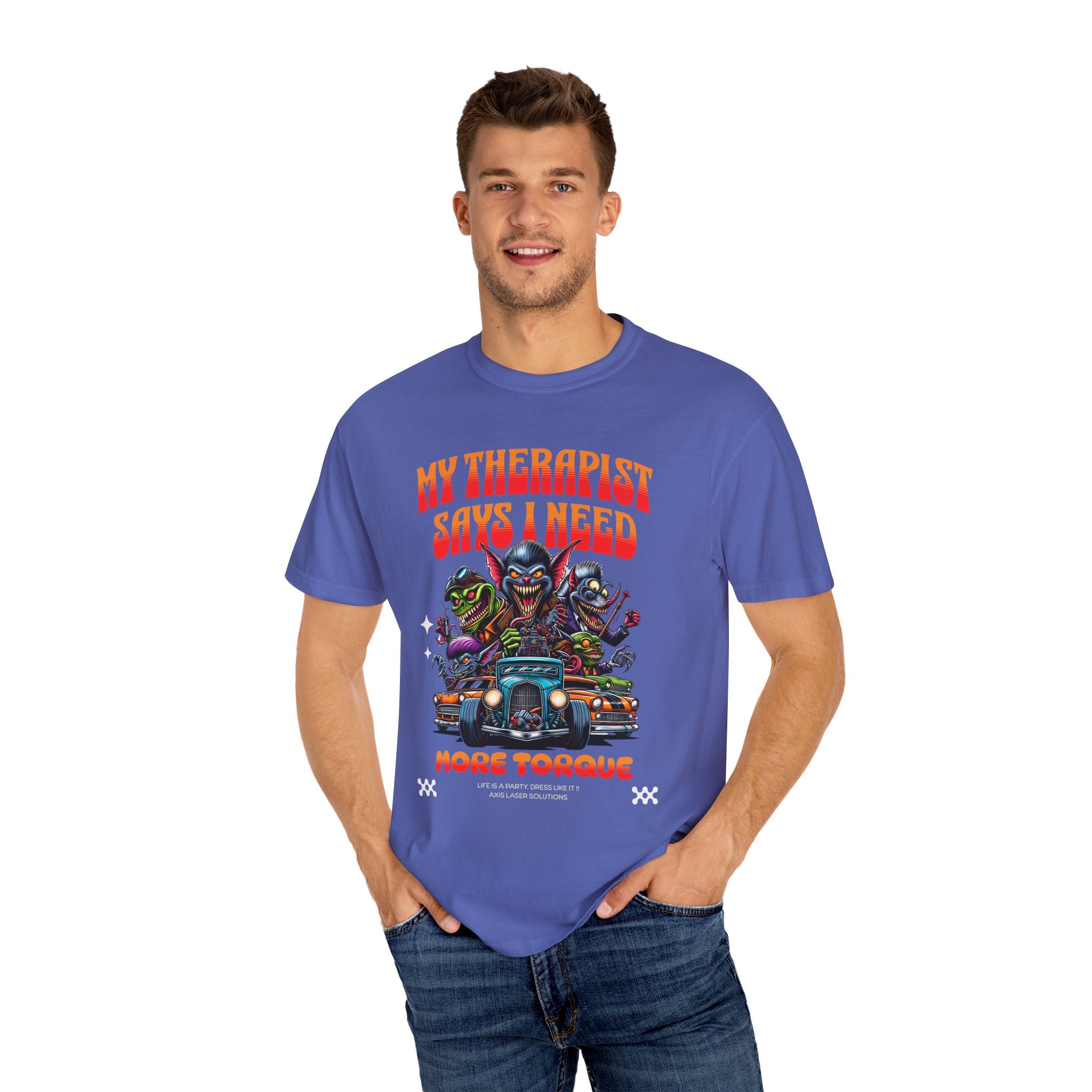 My Therapist Says I Need More Torque T-Shirt, Funny Graphic Tee, Unisex Casual Top, Gift for Car Enthusiasts, Humor Apparel